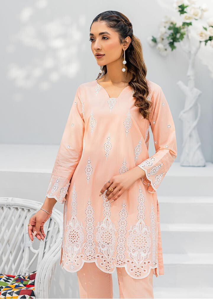 Ghonche Whimsical co ord set (Peach) Women 2pcs