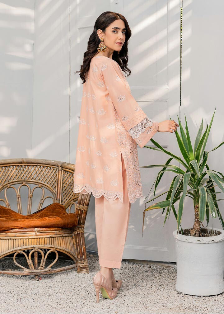 Ghonche Meenakari co ord set (peach) Women 2pcs