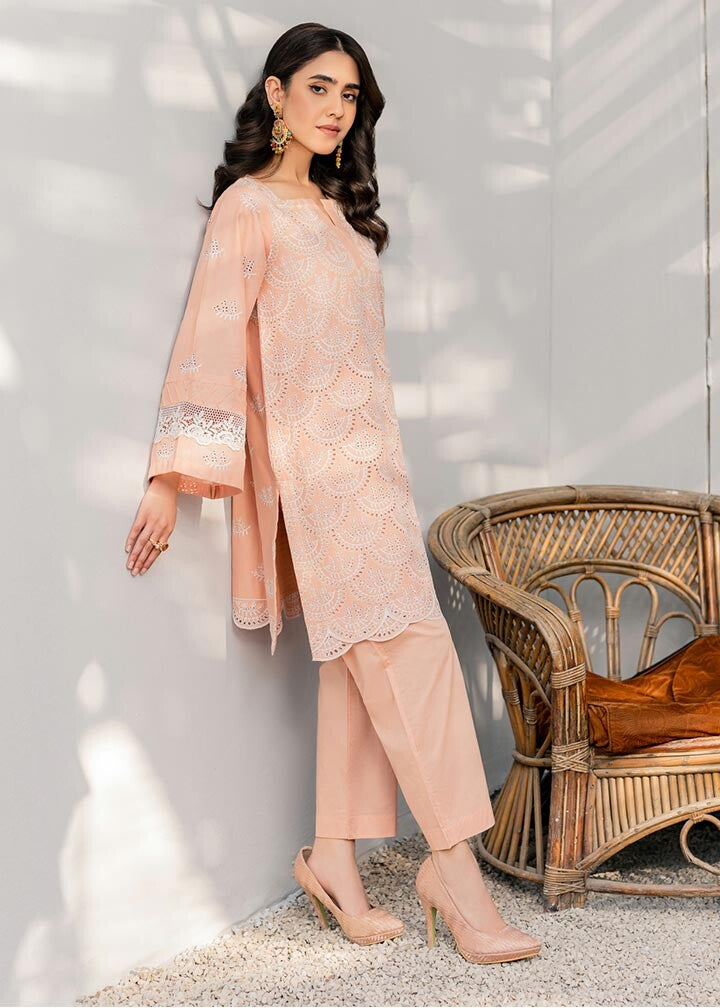 Ghonche Meenakari co ord set (peach) Women 2pcs