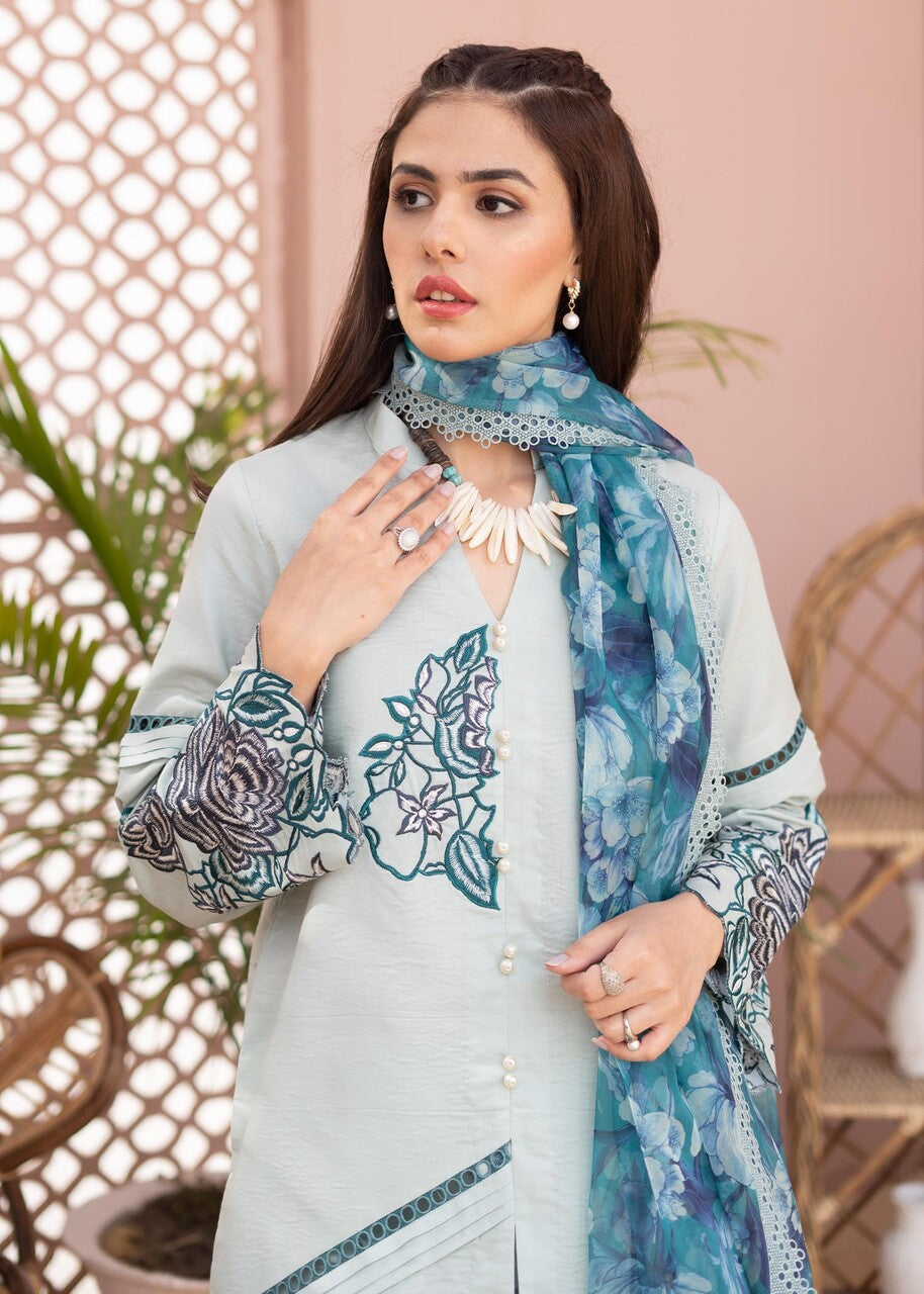 Maria Osama Blue Bell Women 3pcs