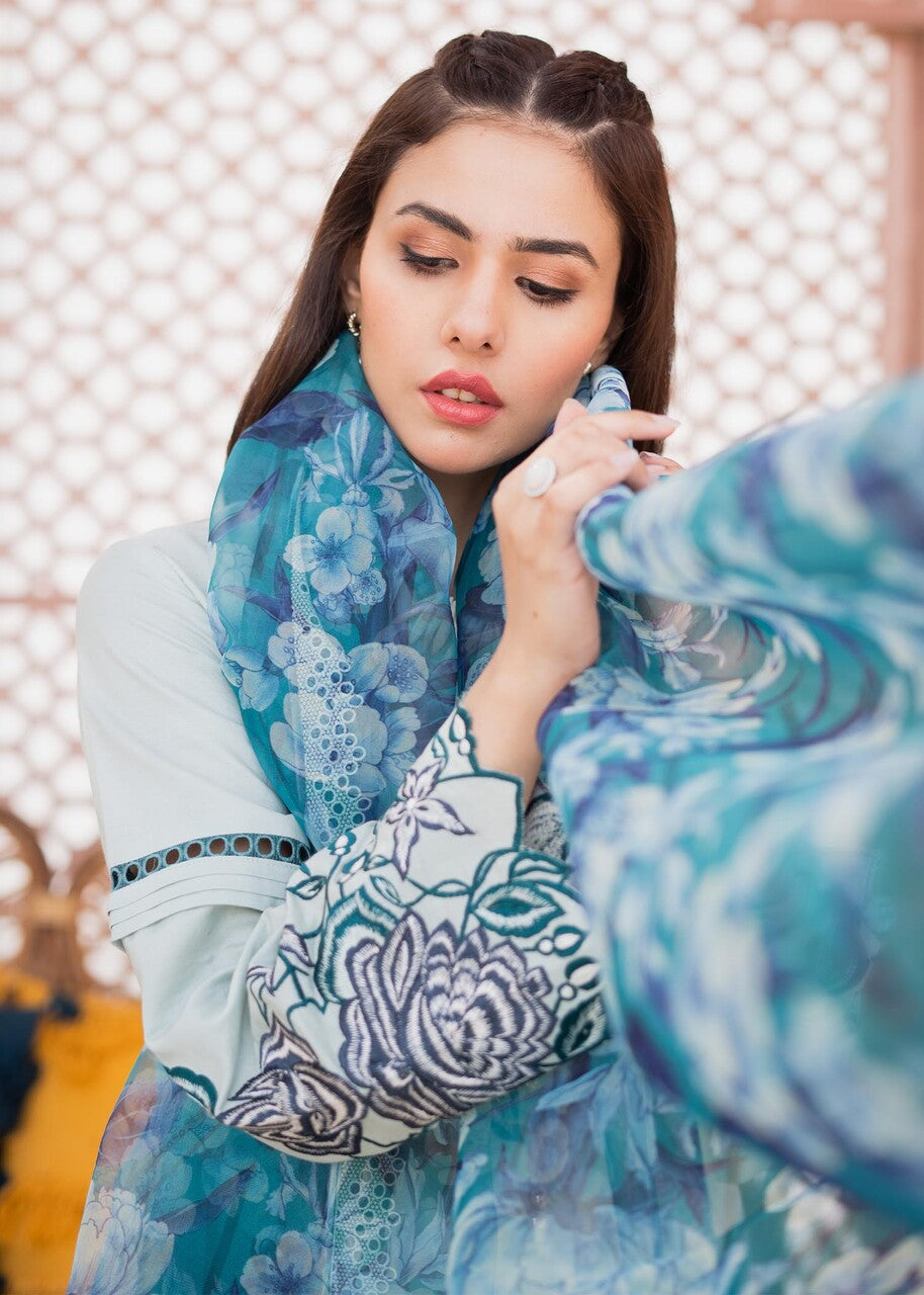 Maria Osama Blue Bell Women 3pcs