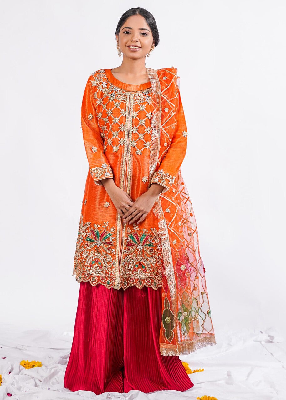 Tania Malik Studio Kamal(Orange) Women 4pcs