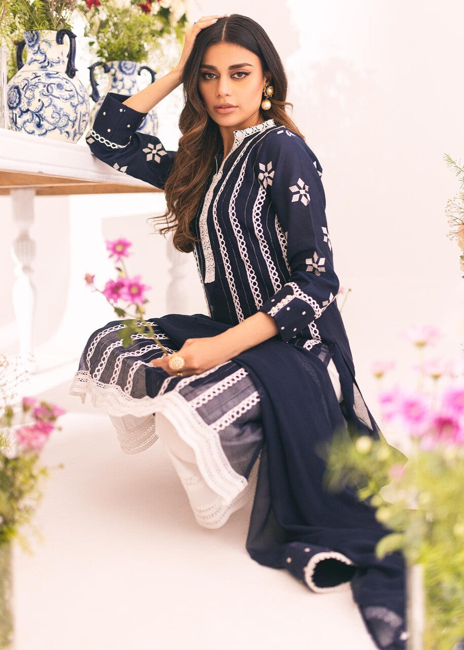 Rj’s Pret NAVY ORCHID | UMEED | RJS PRET Women 3pcs