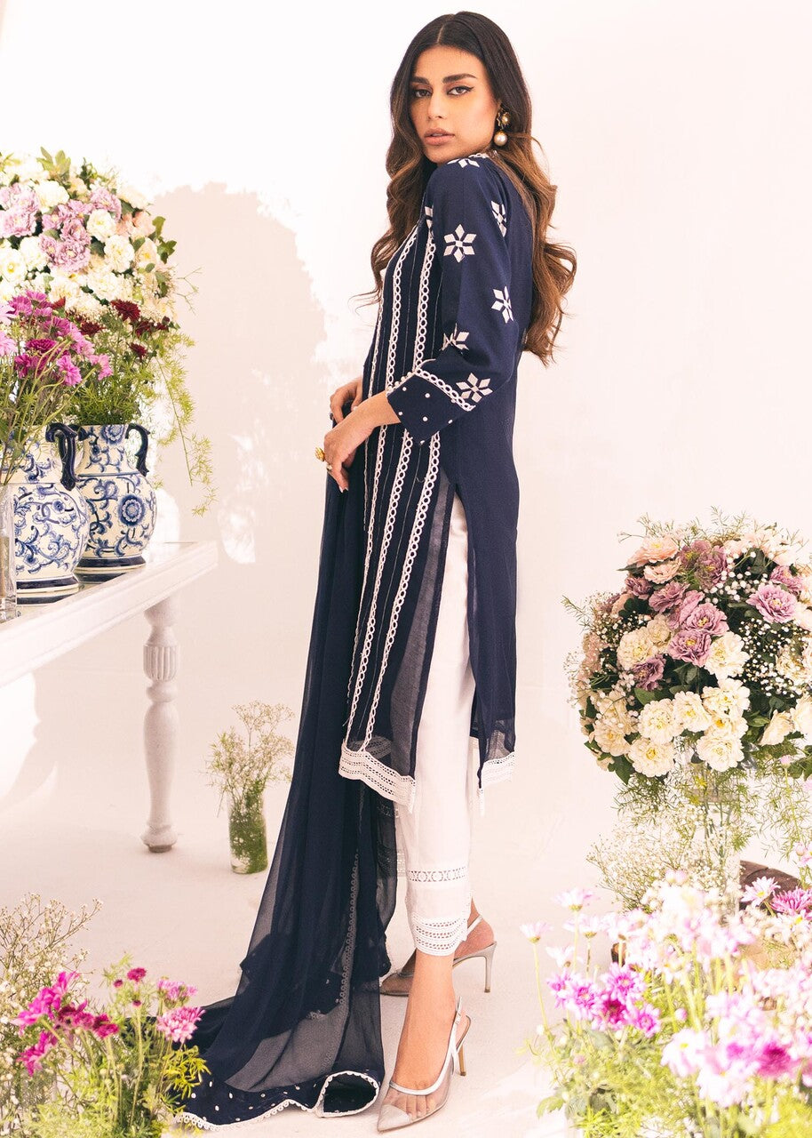 Rj’s Pret NAVY ORCHID | UMEED | RJS PRET Women 3pcs