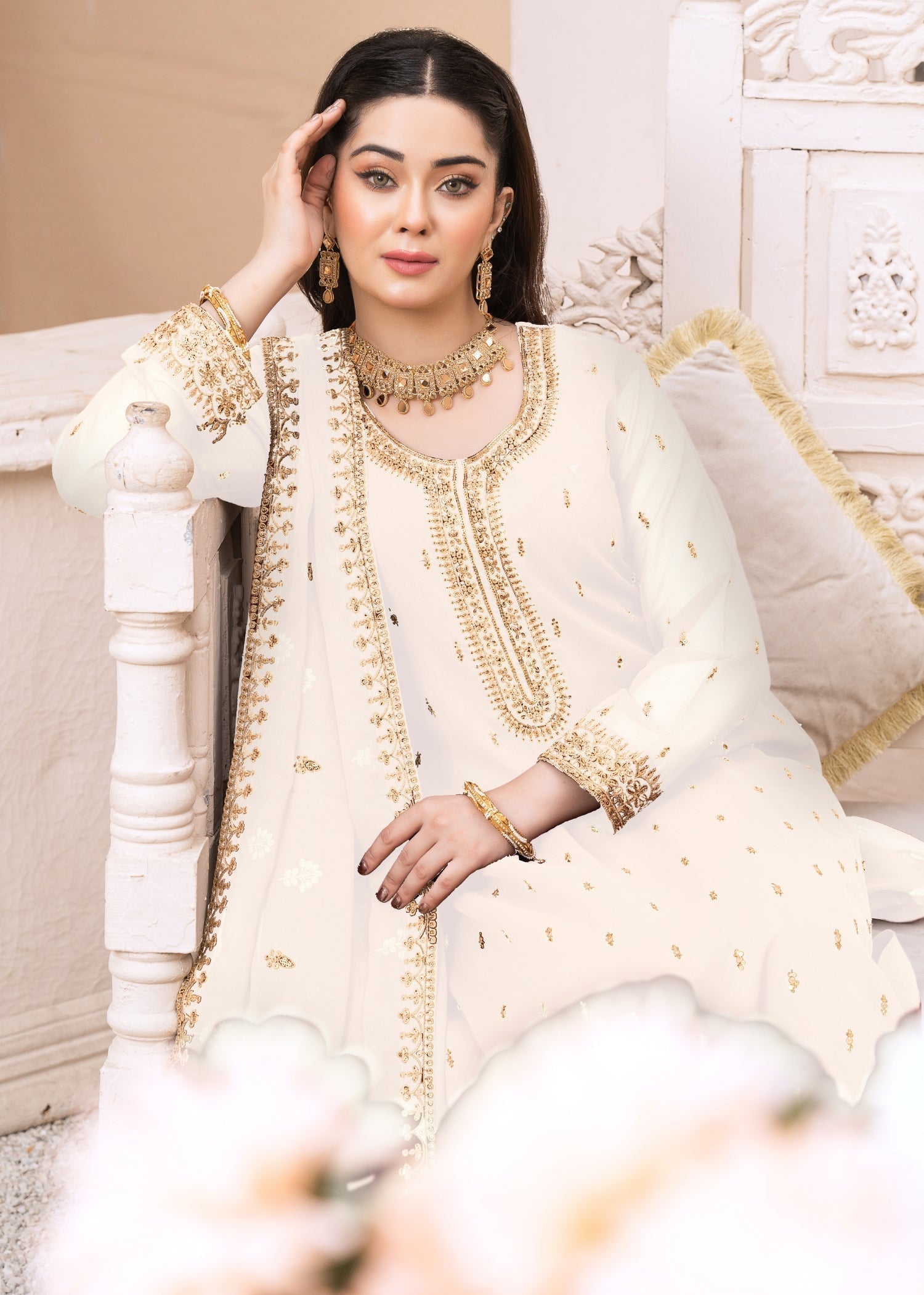 Abaan Zohan Ada Off White Women 3pcs