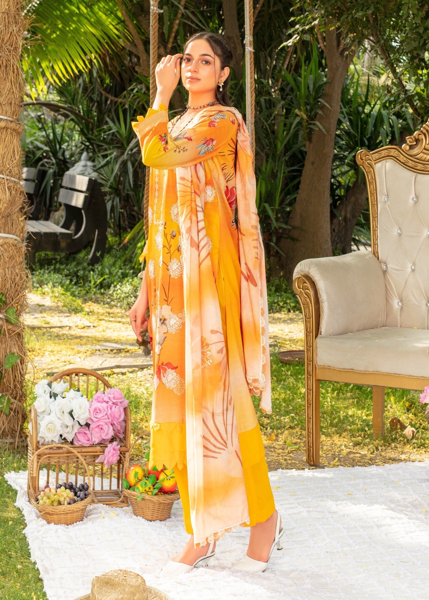 Ayeza Collection Multi Kurta Set 04 Women 3pcs