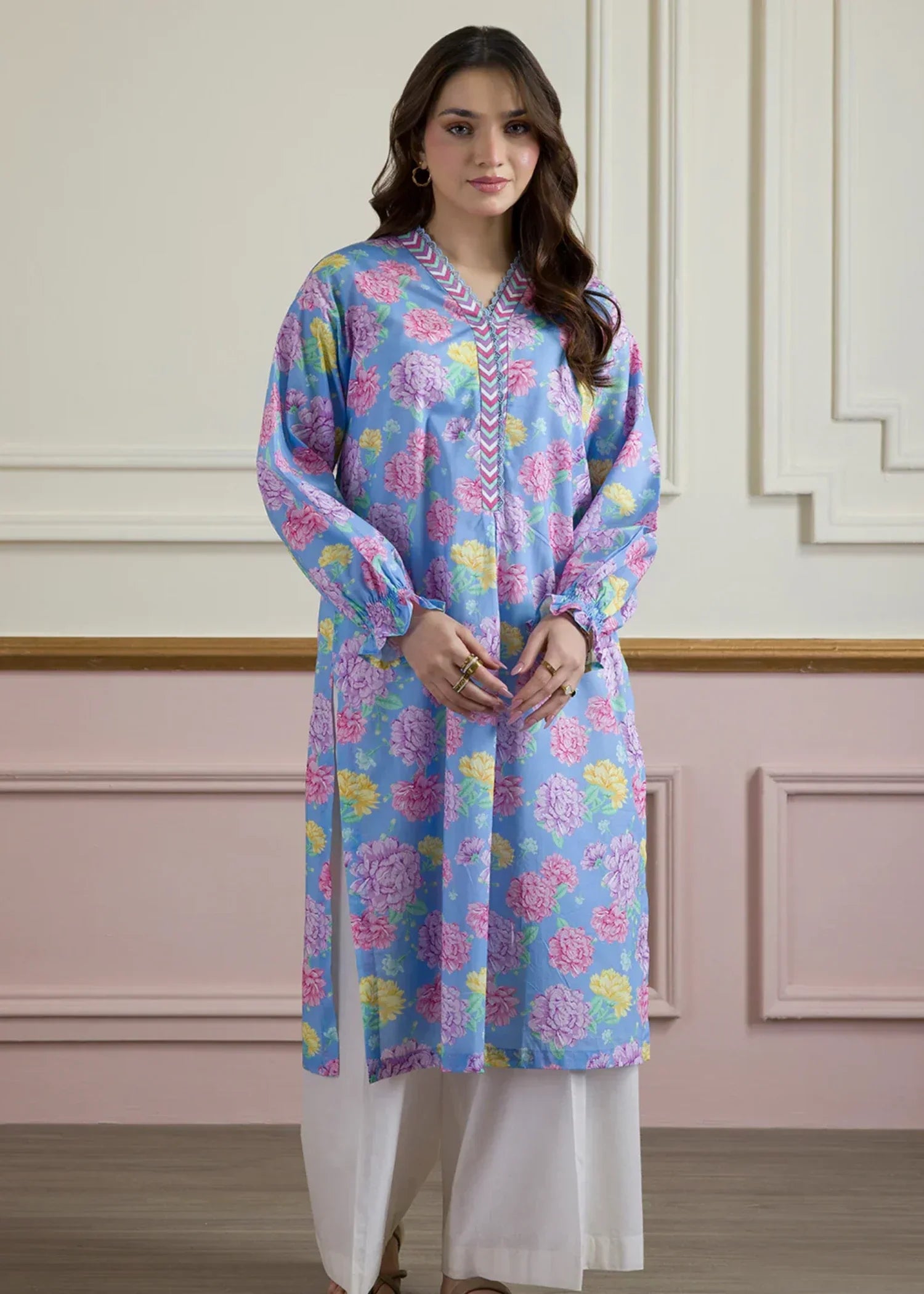 Zellbury WPS2512070 Light Blue Women 1pcs