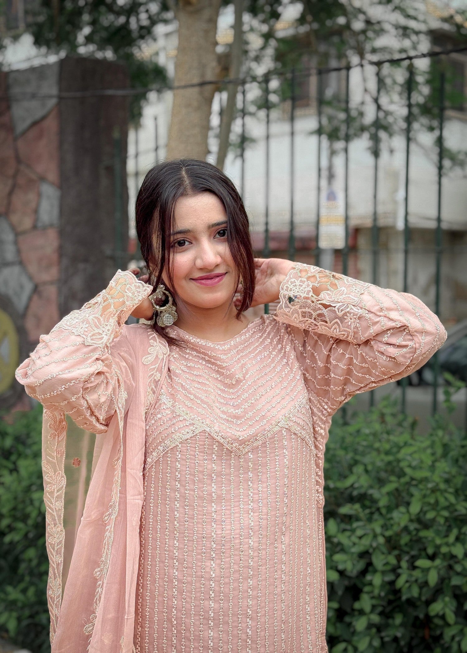 Inaaya Fashion Sunaira Pastel Pink Women 3pcs