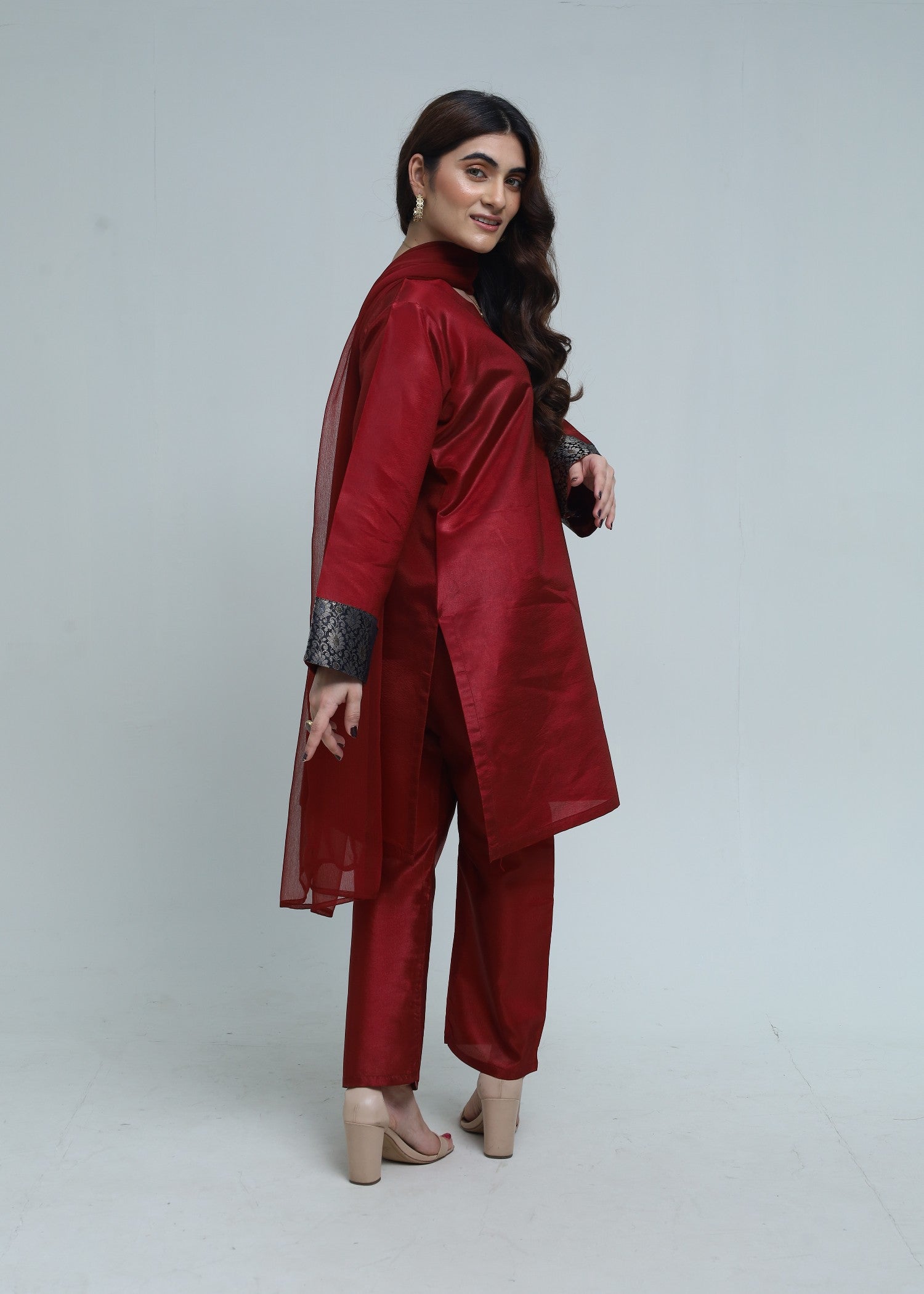 Zamnah Ruby Elegance Women 3pcs