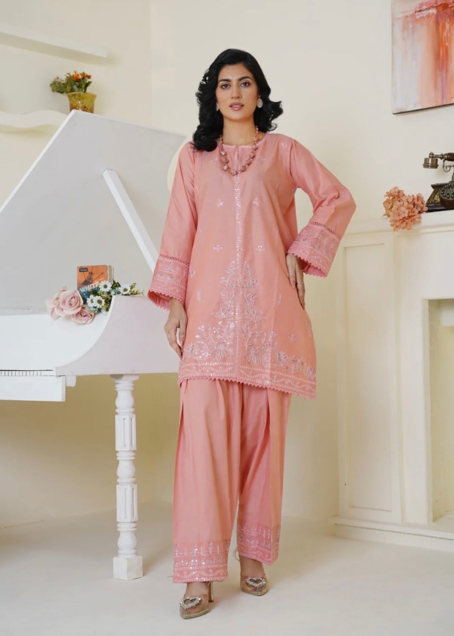 The Turkish Wear Lajwanti Pink Women 2pcs