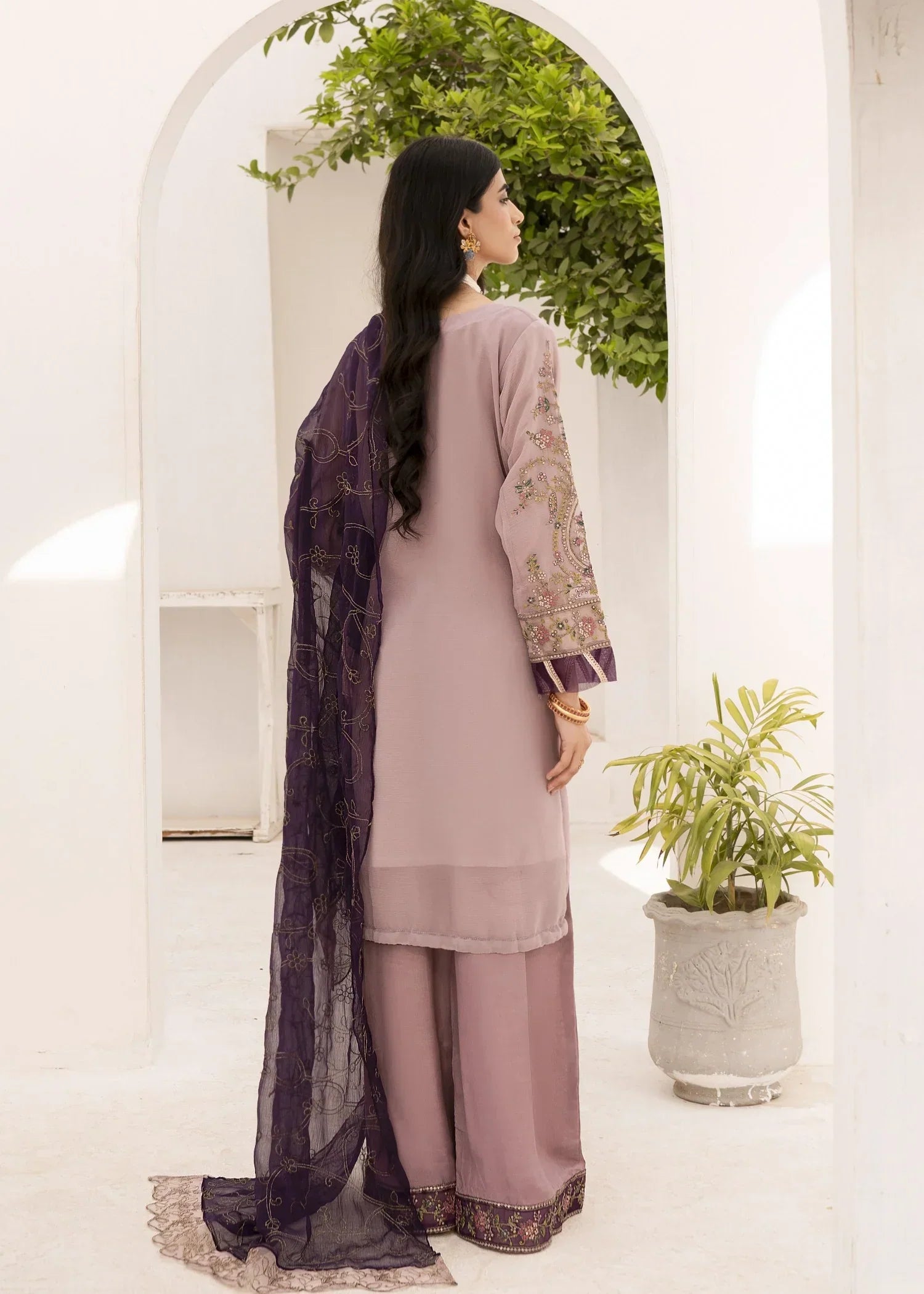Pehnawa By Bin Akram’s Rose Luxe | Chiffon Women 3pcs