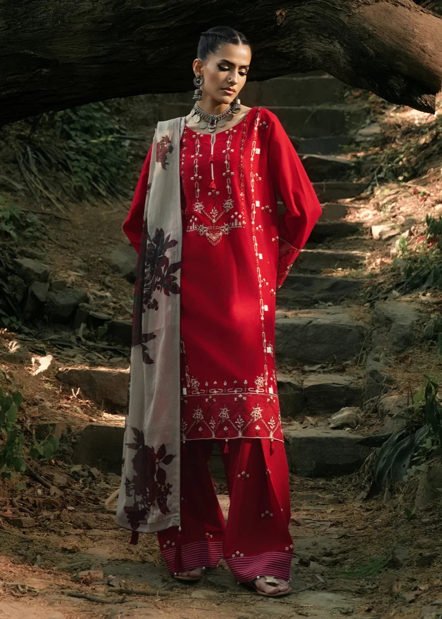 Hemstitch Midnight Rose Women 3pcs