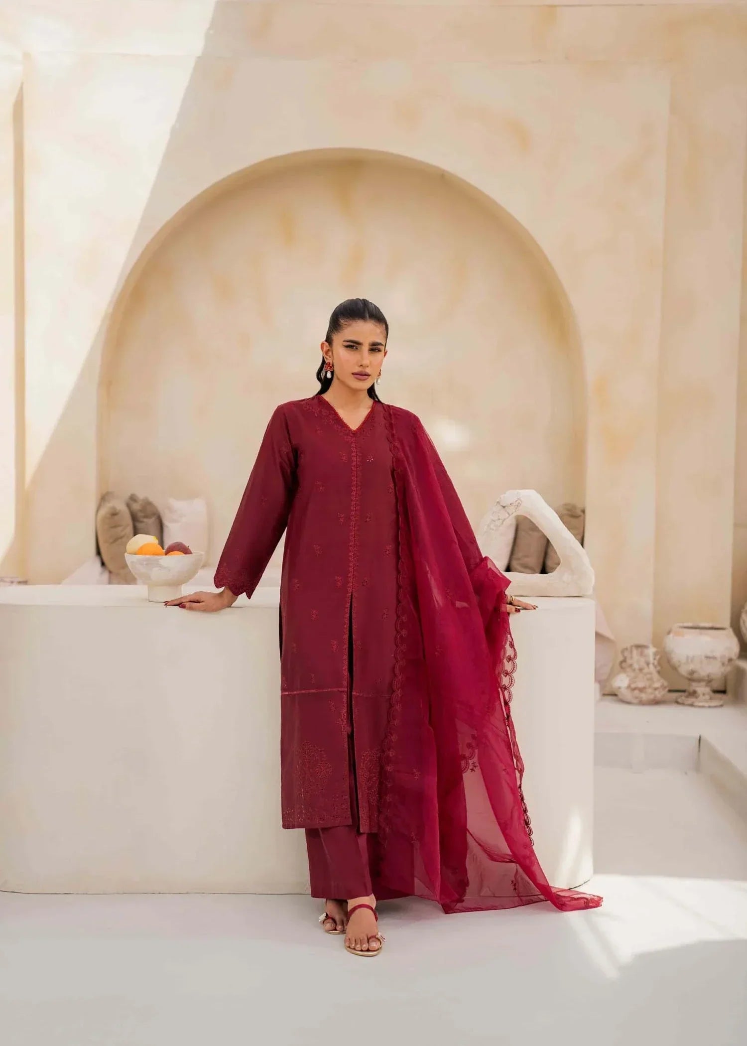 Ayesha Asif CELESTIAL BERRY SUIT Women 3pcs