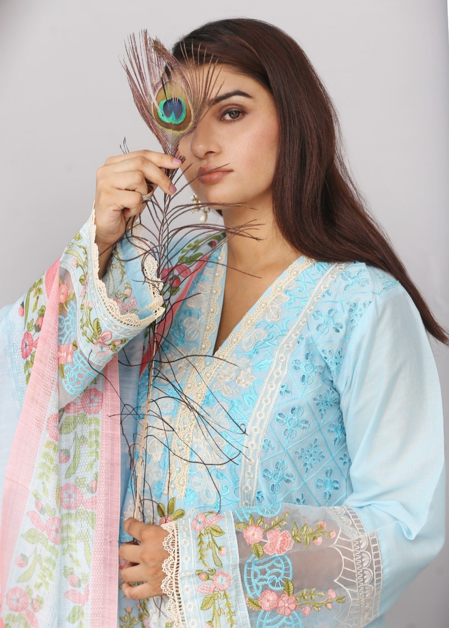 Mr Rai Attires Rida Embroidered Women 3pcs