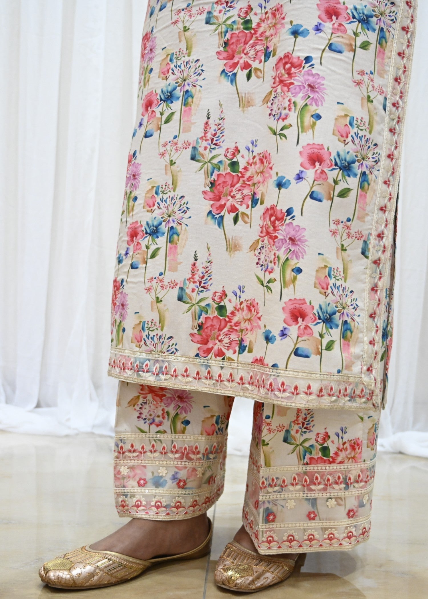 Maharani Official Ivory Bloom – Luxury Suit for Women Women 2pcs