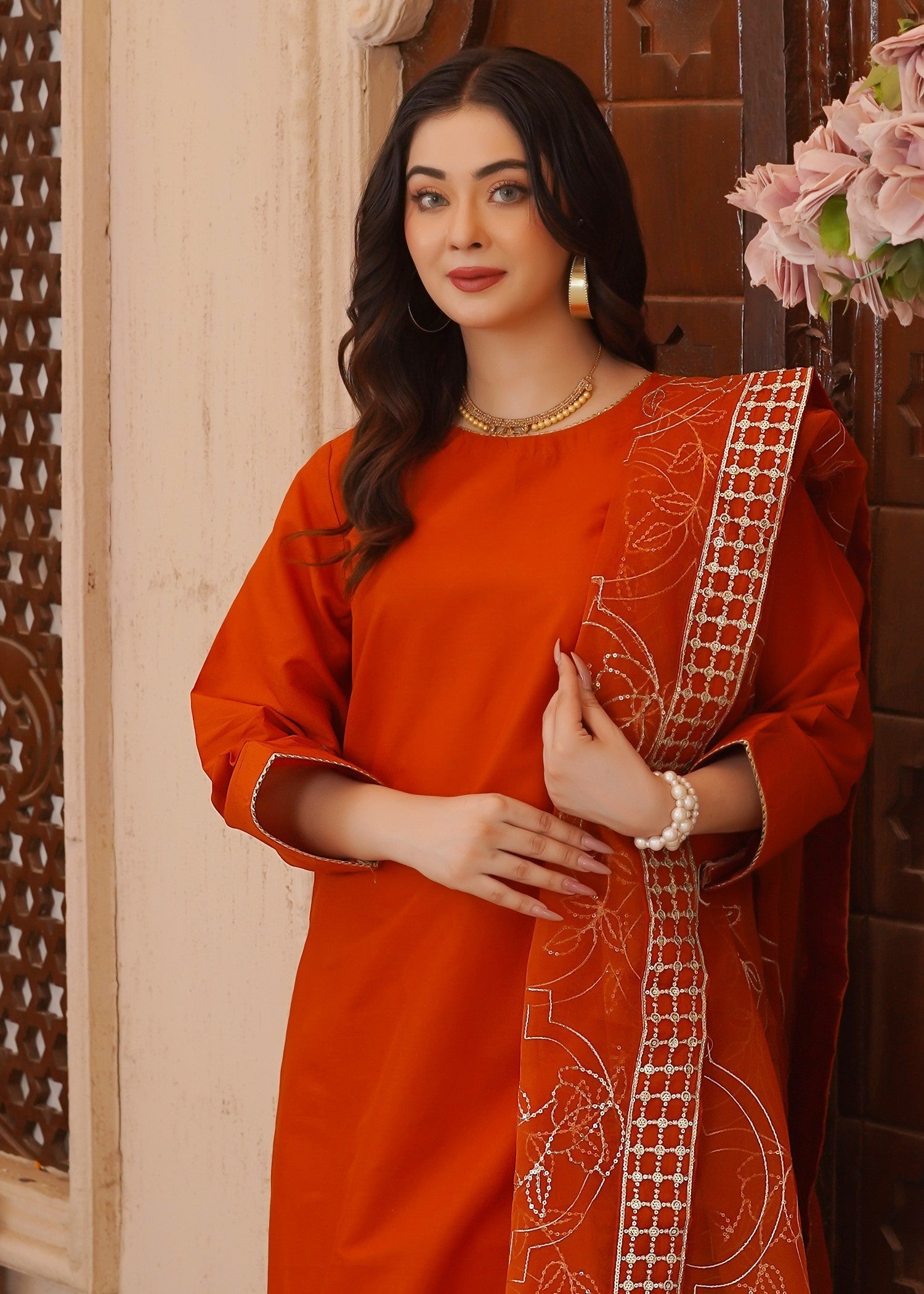 Waniya Awais WAF D16 (Farshi Shalwar) Women 3pcs