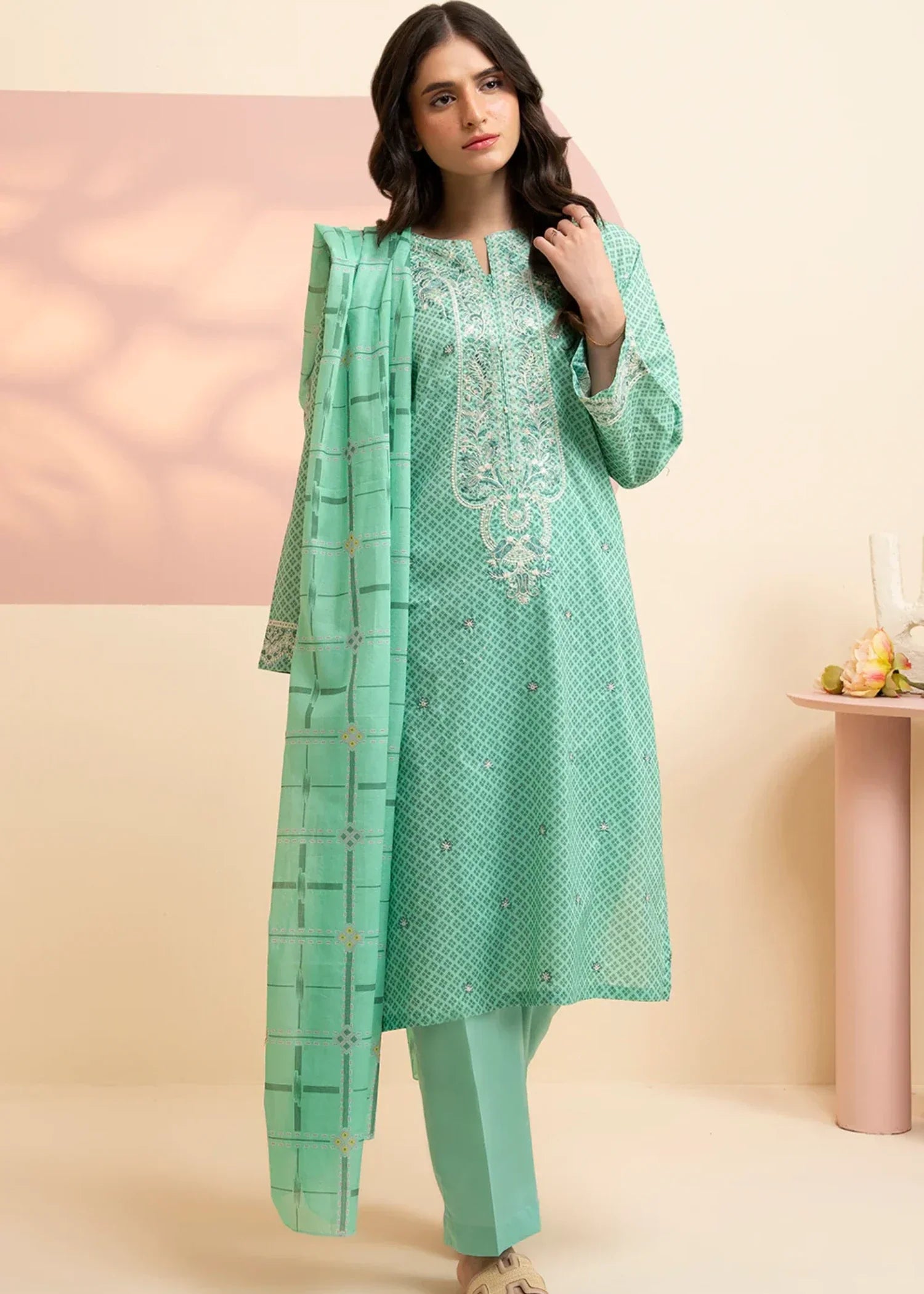 Zellbury WPS2531710 Green Women 3pcs