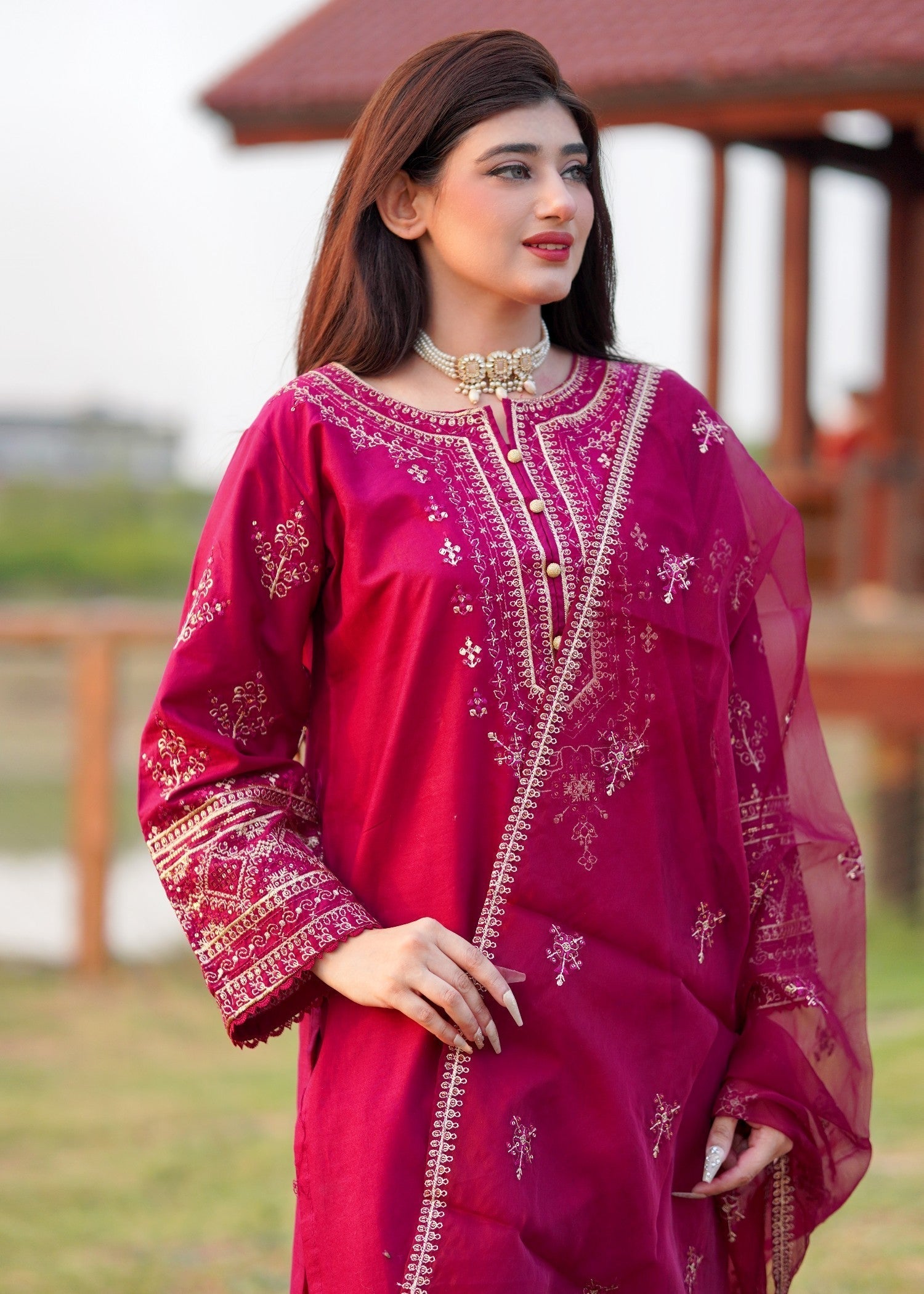 Chaudhary Arts Mirha Cotton Lawn Embroidered Women 3pcs
