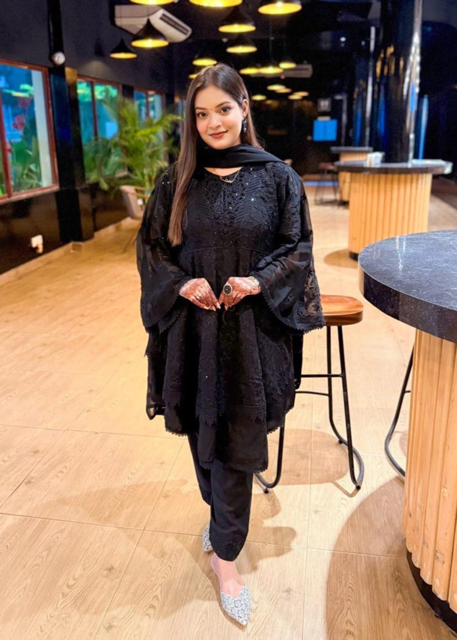 Inaaya Fashion JALPARI Black Women 3pcs