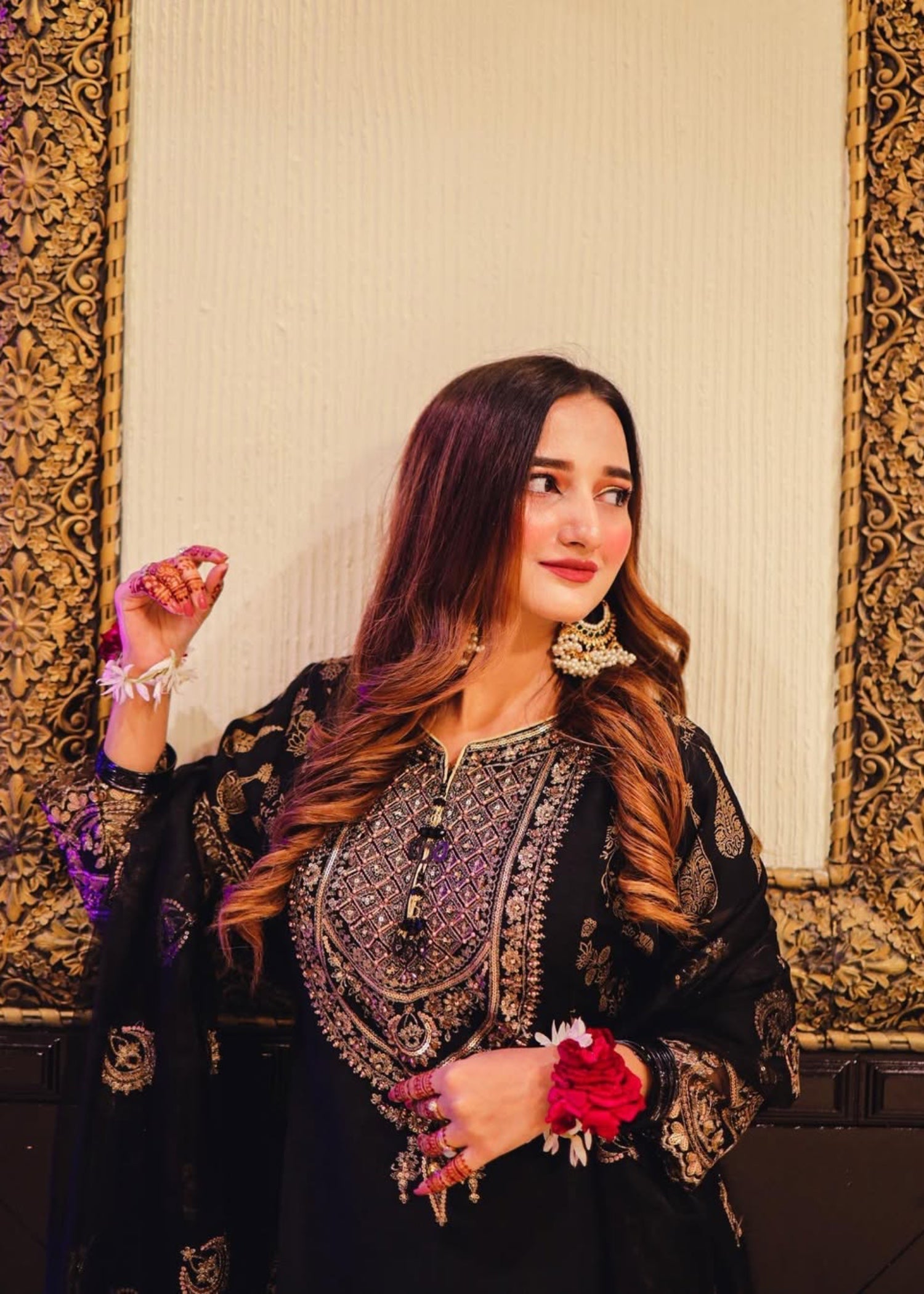 Suits By Sadia IMAAN BLACK GHARARA Women 3pcs