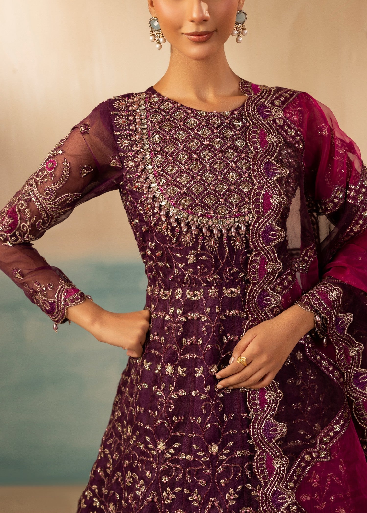 Diara Couture SHAHBANU DF 13 PURPLE Women 3pcs