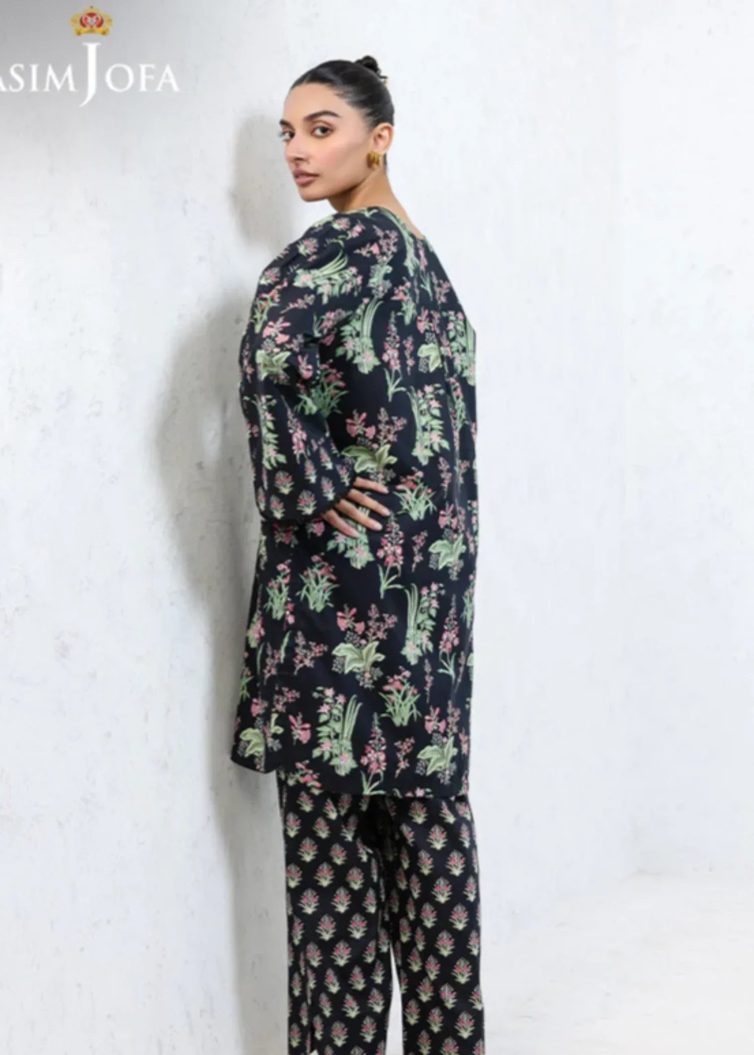 Asim Jofa AJPB 214 PRINTED CAMBRIC STITCHED Women 2pcs