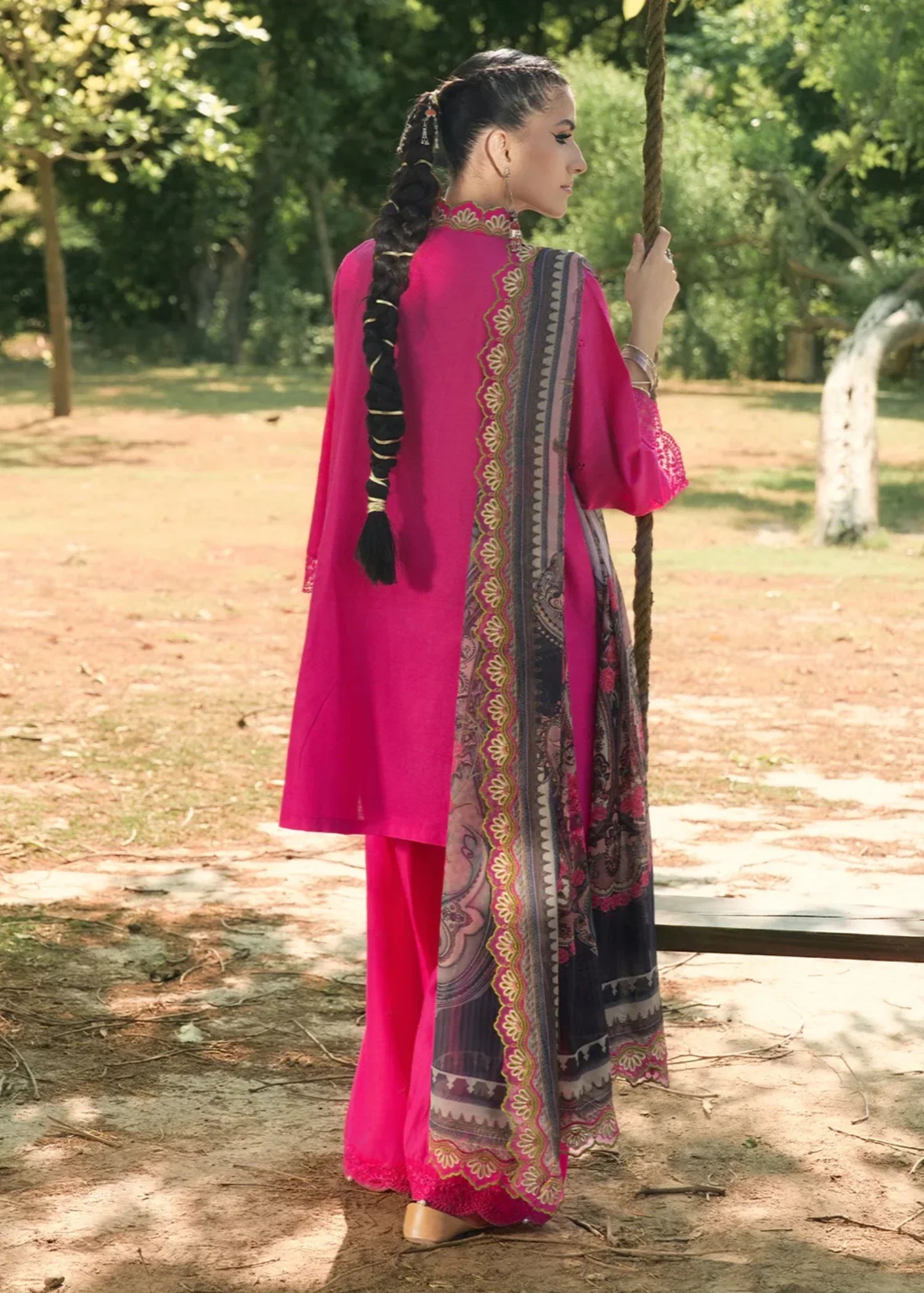 Hemstitch Blush Petal Women 3pcs