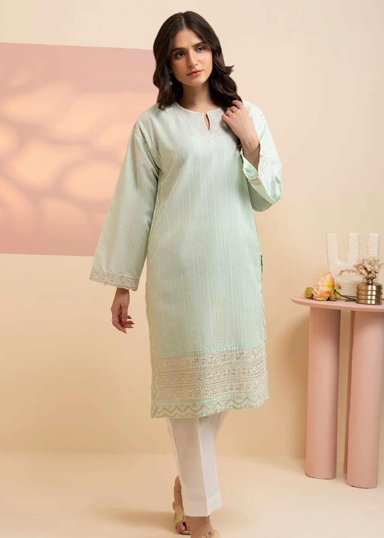 Zellbury WPS2512552 Mint Green Women 1pcs