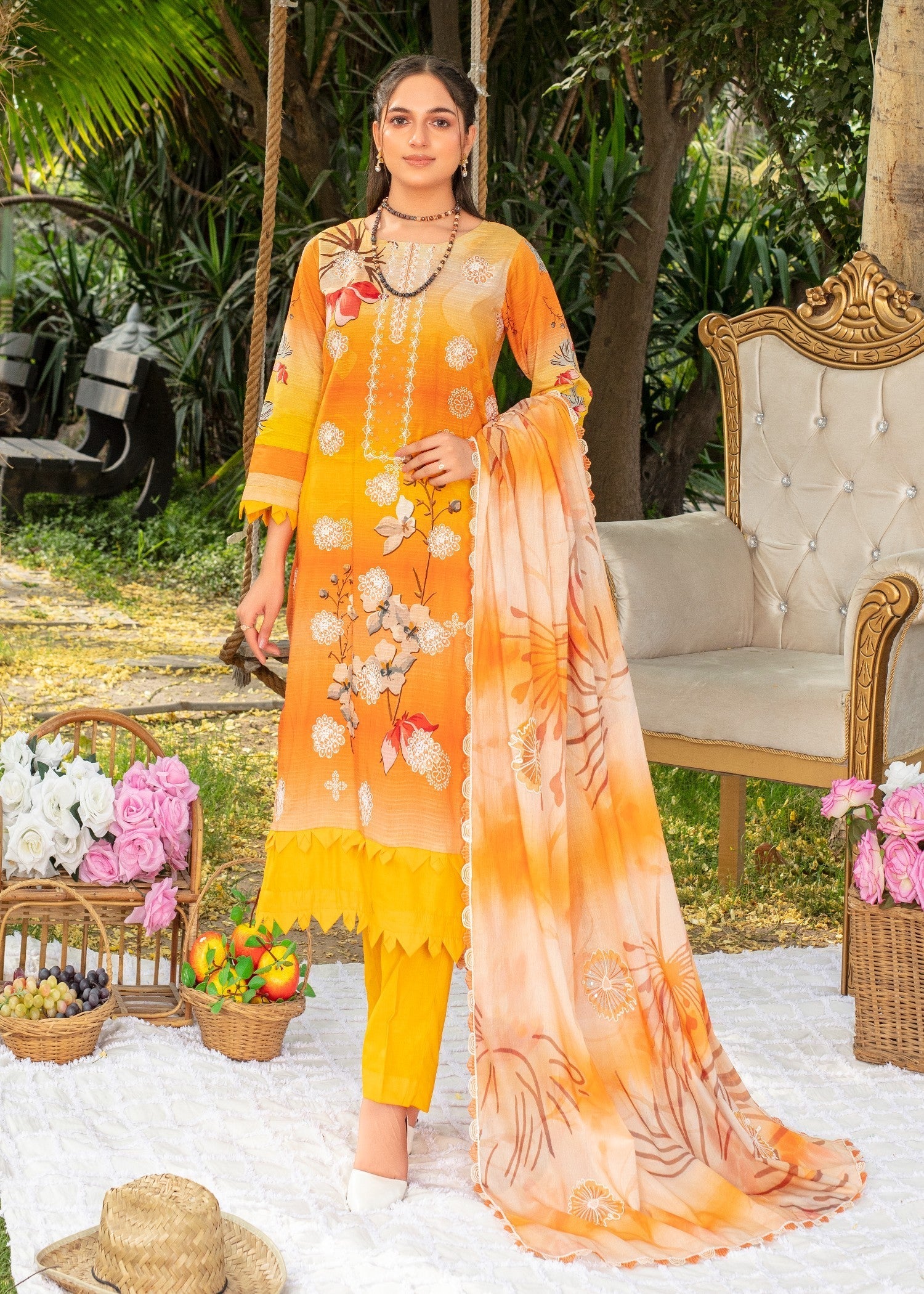 Ayeza Collection Multi Kurta Set 04 Women 3pcs