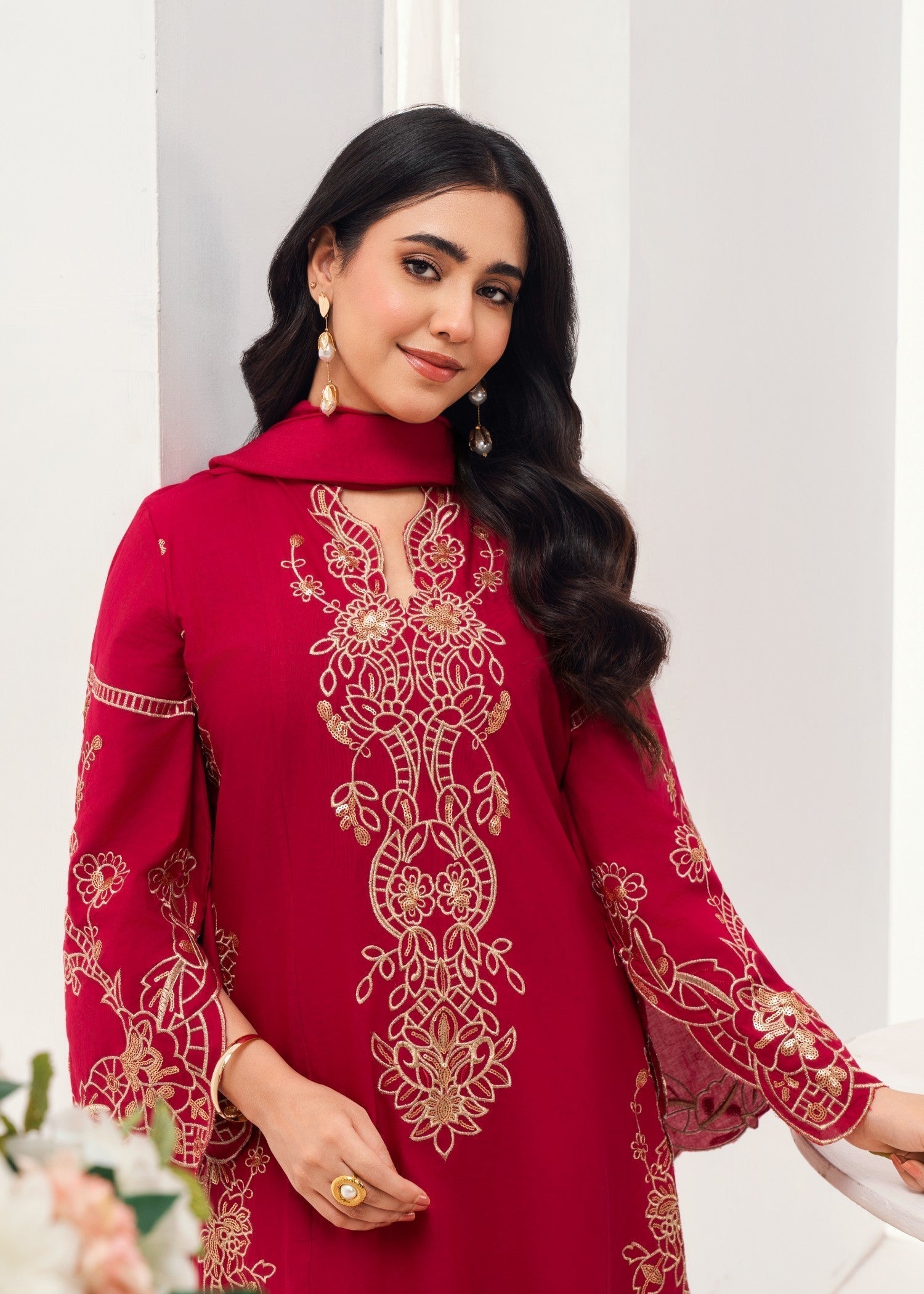 Sahibas By Mirza Virsa Maroon Women 3pcs