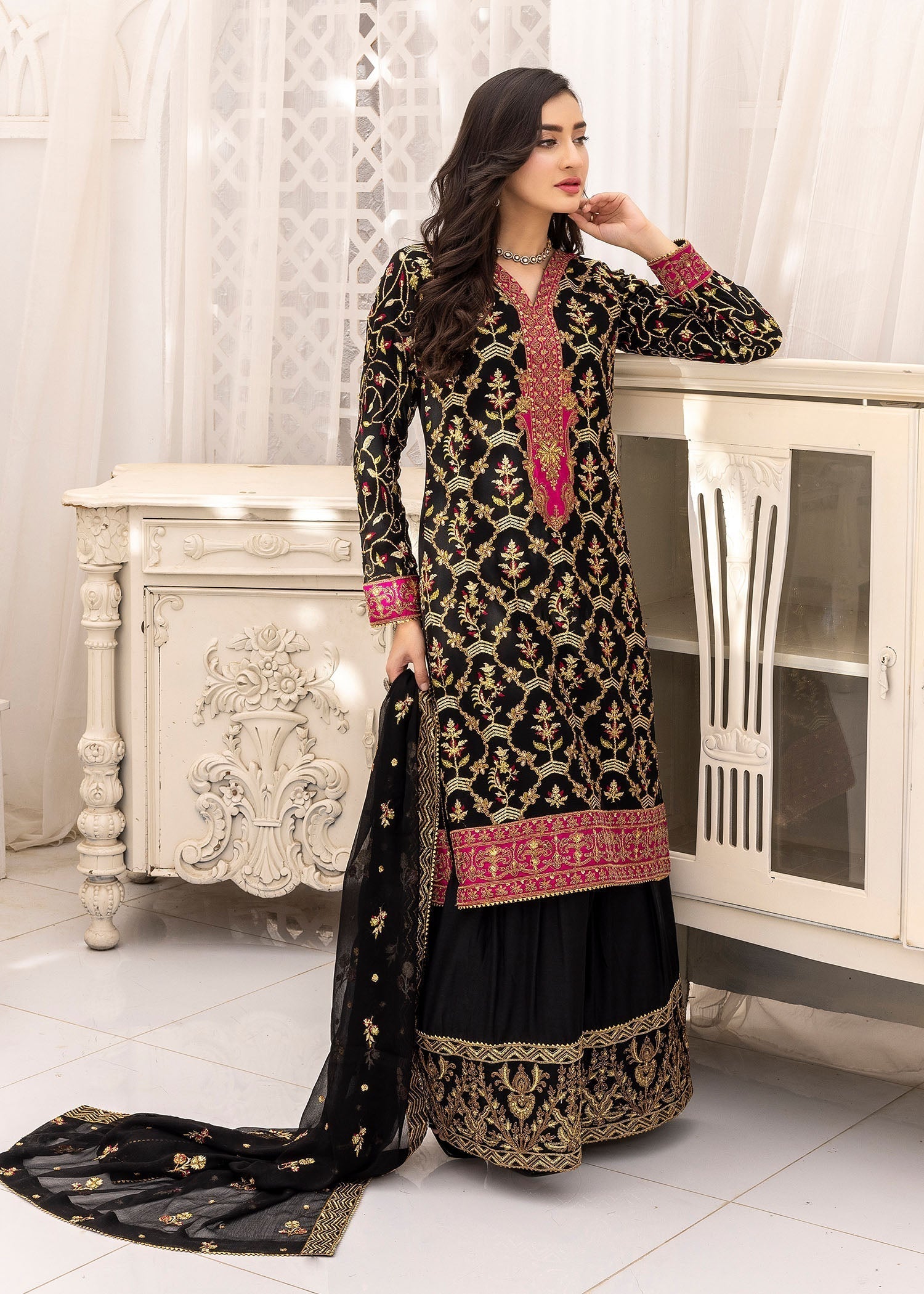 Kanwal Zainab BLACK MUSE Women 3pcs