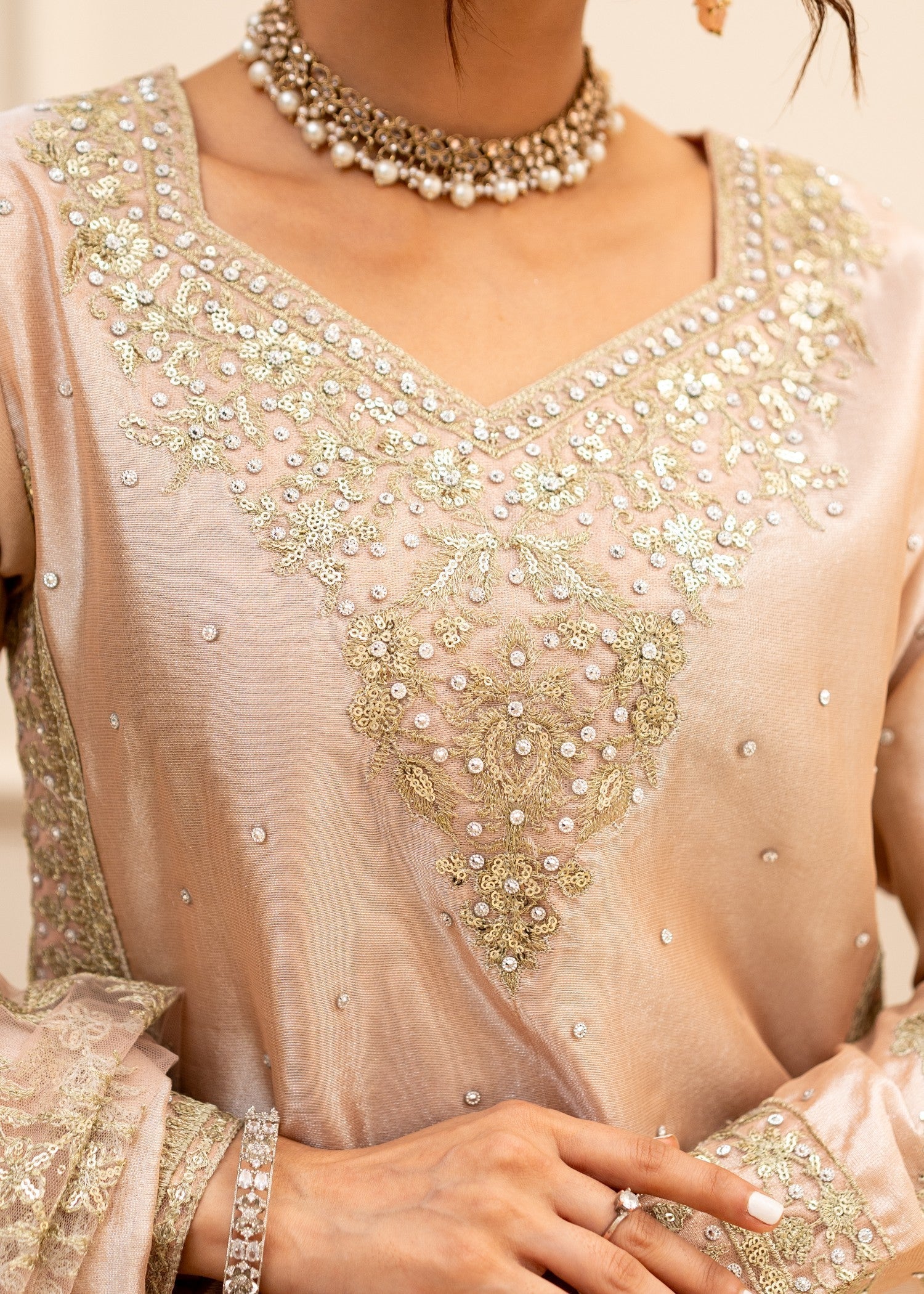 Alyssa Tea Pink suit ALL407 Women 3pcs