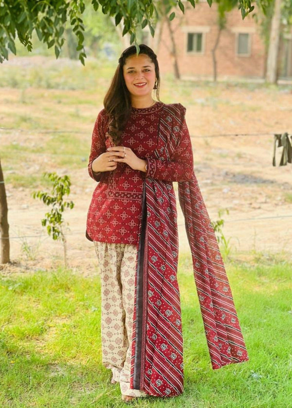 Tehzeeb Libas ZARISH DIGITAL Women 3pcs