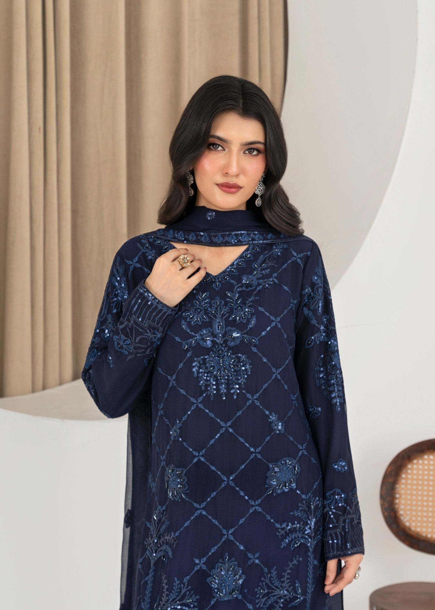 Qasim Anwer By Chandni Bridals MINA Women 3pcs