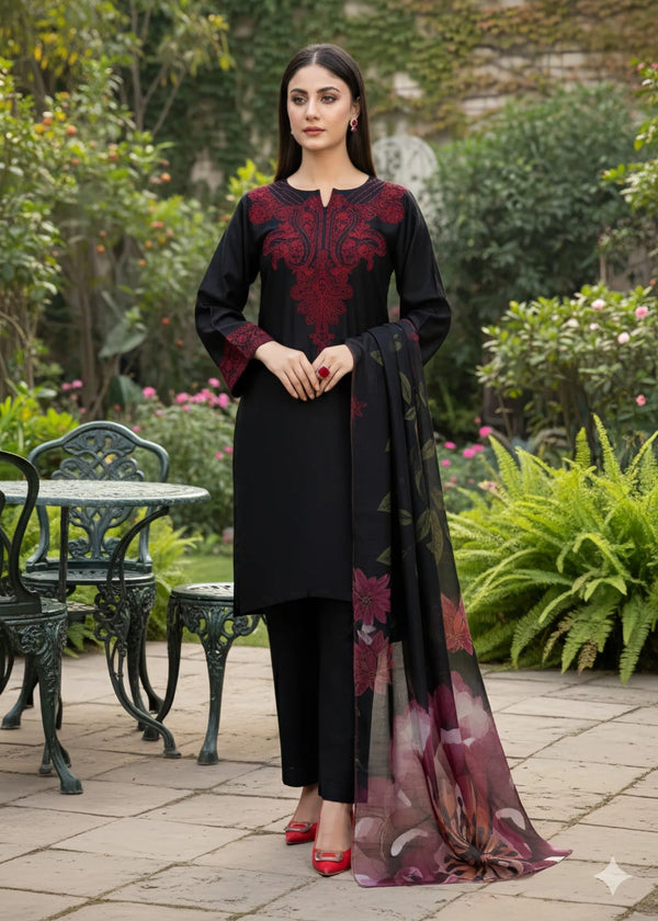 Haraj Collections Black ivy Women 3pcs