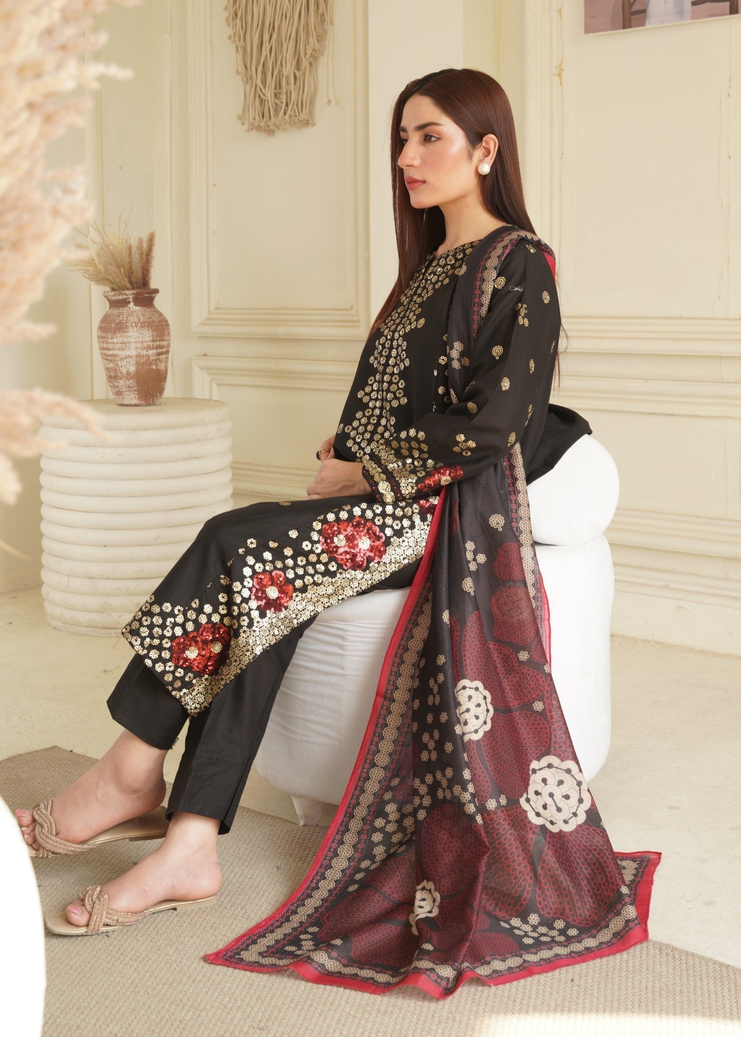 Hoorwani Izzah Black Women 3pcs