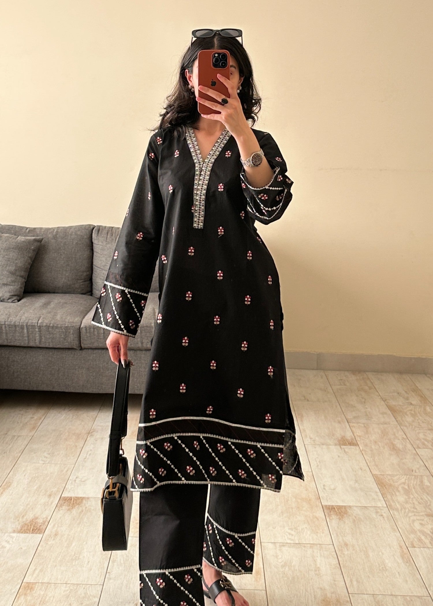 Zoya&Zafar Black Blossom Women 2pcs