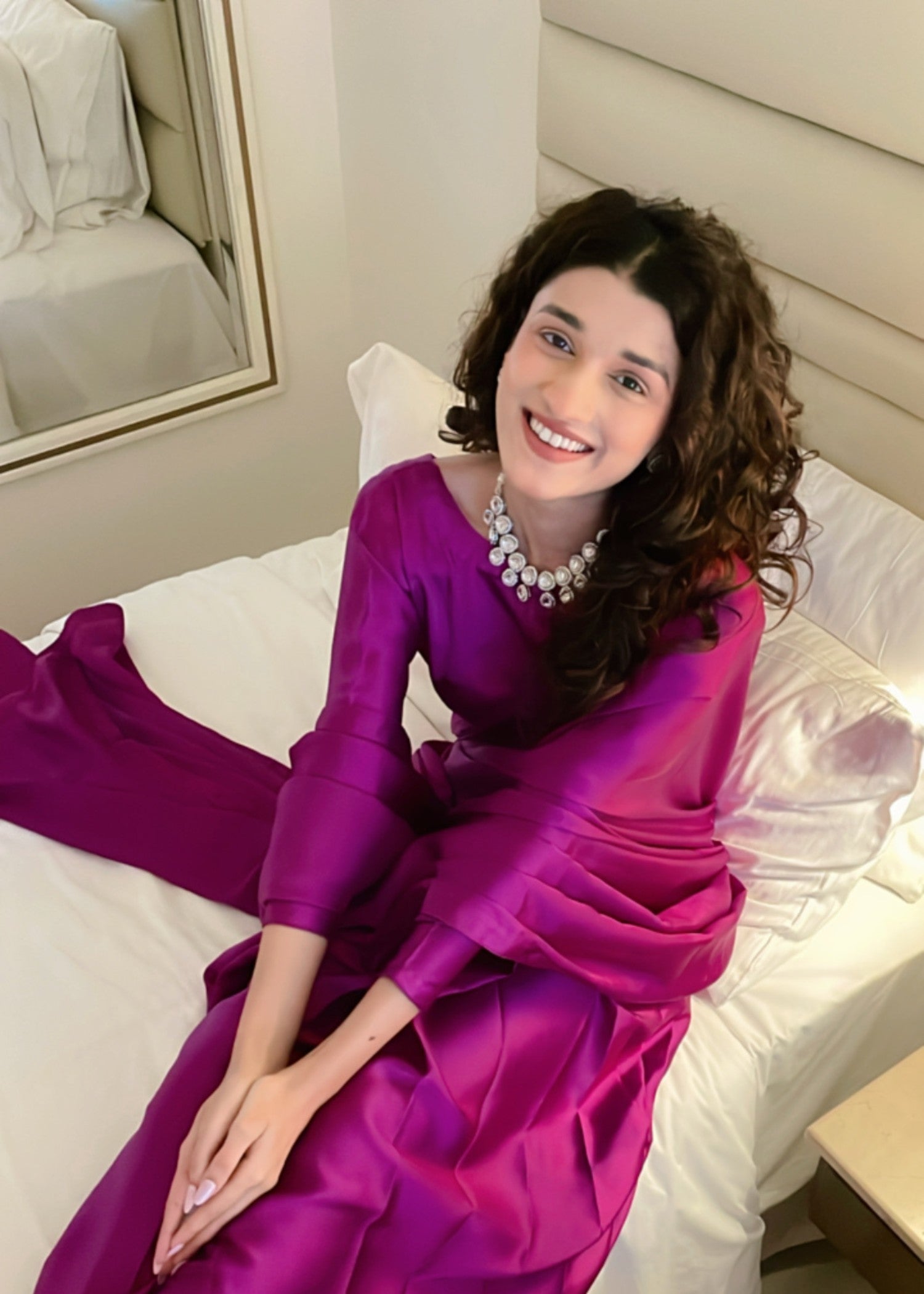 Culaccino Saree Studio Fuchsia Women 2pcs