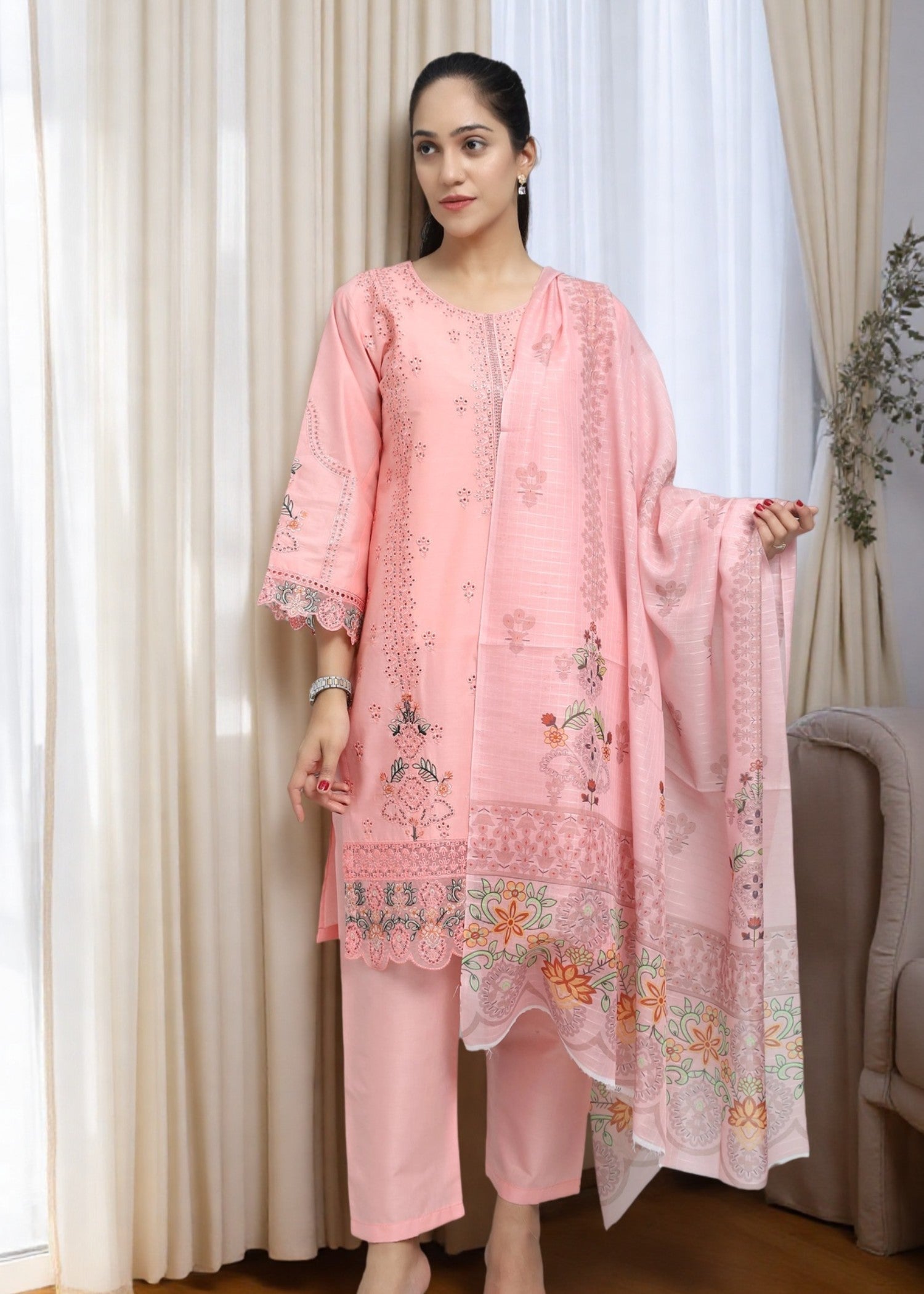 Mirhal Fashion Baby pink Women 3pcs