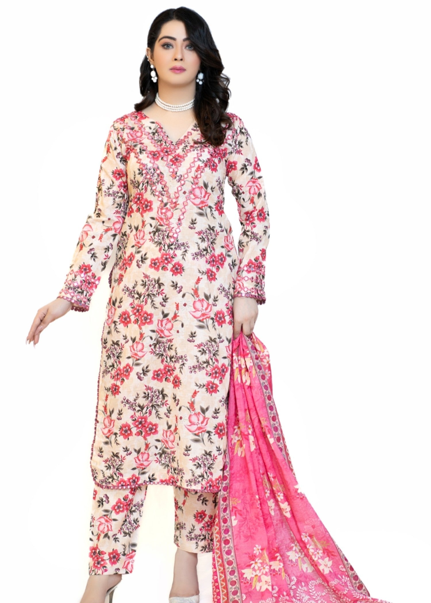 Miss & Mrs New lawn mirror Women 3pcs