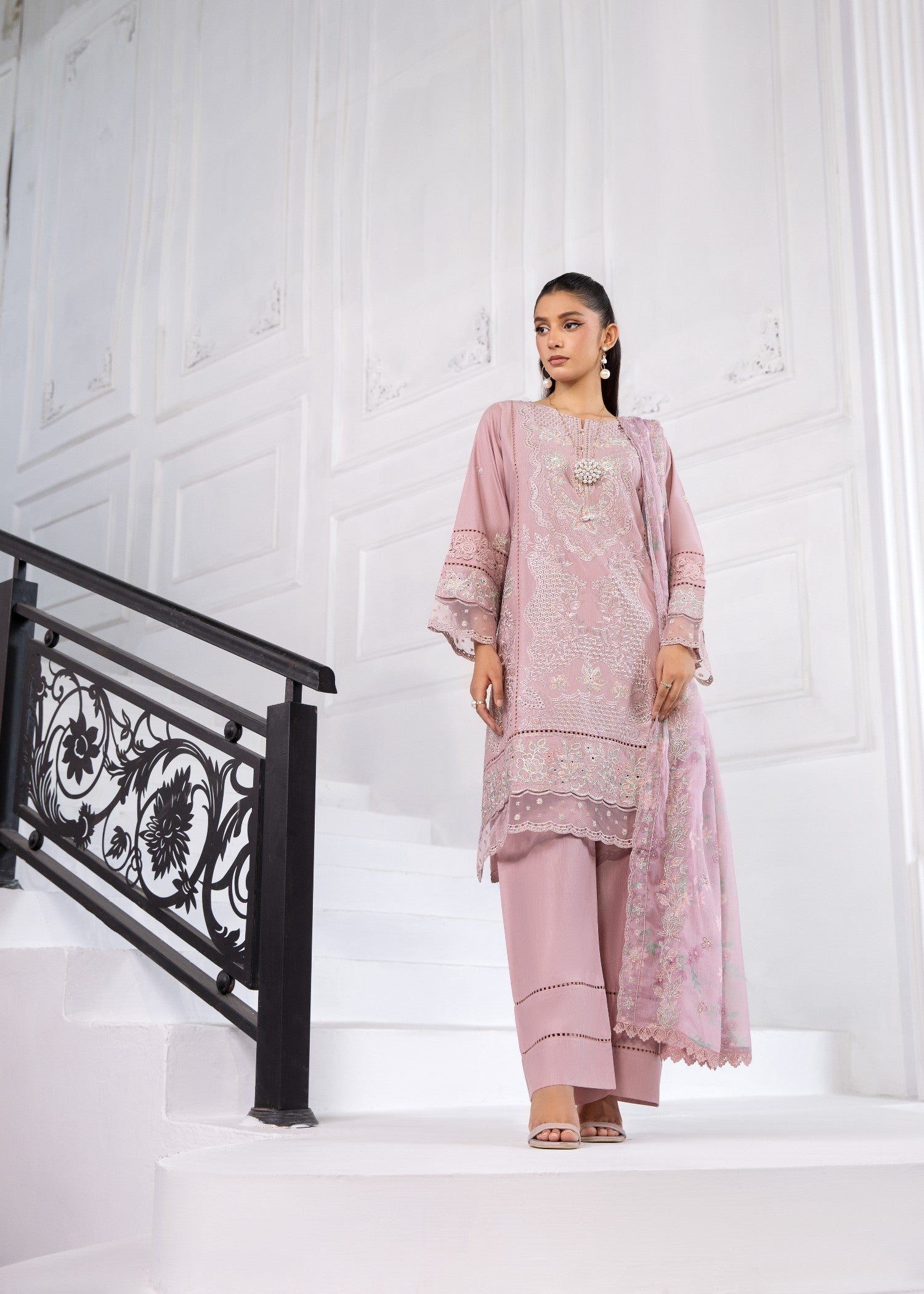 Bin Tayyab (BT006403 L PNK) Women 3pcs