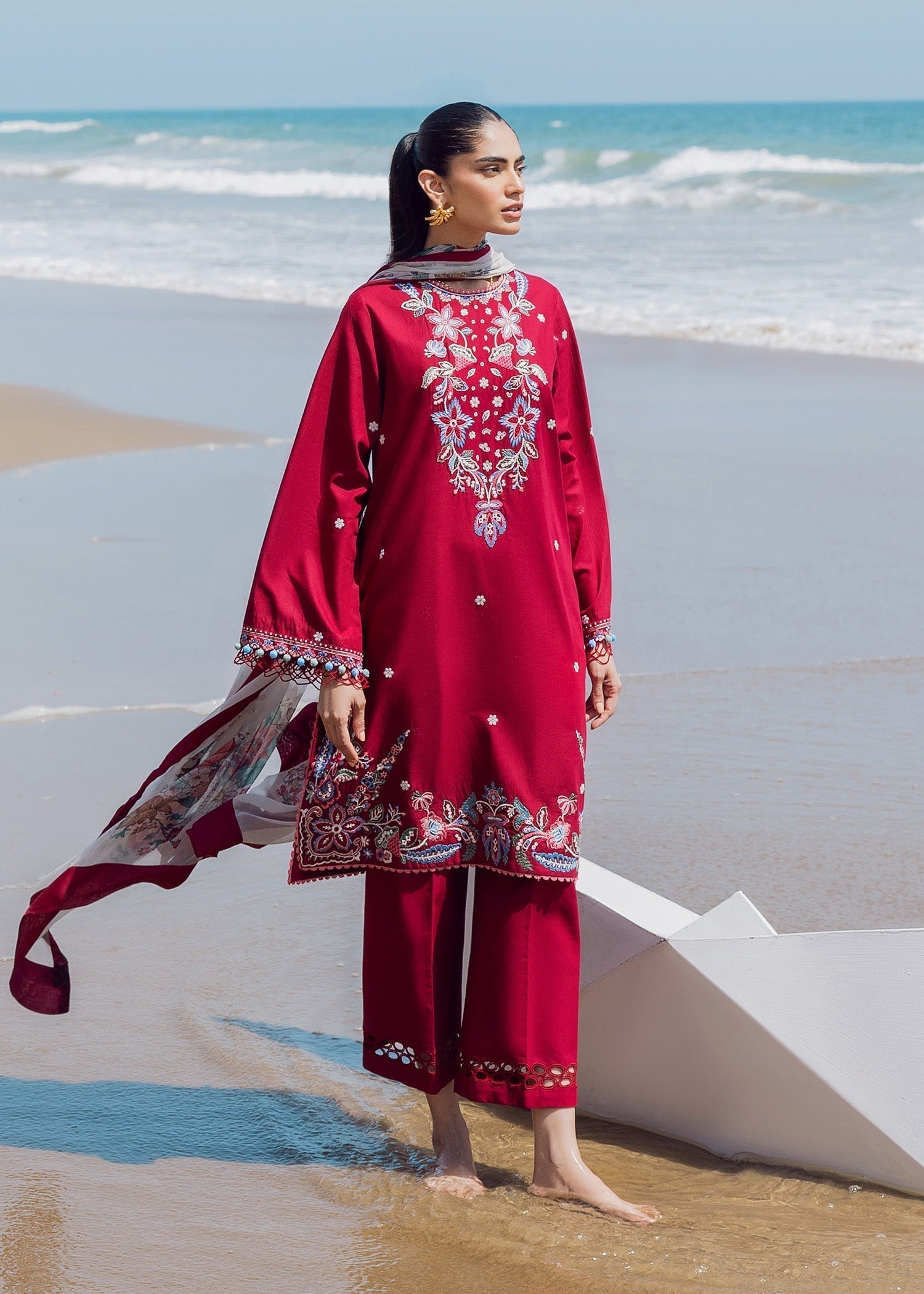 Sadaf Fawad Khan Floral Paisley Women 3pcs