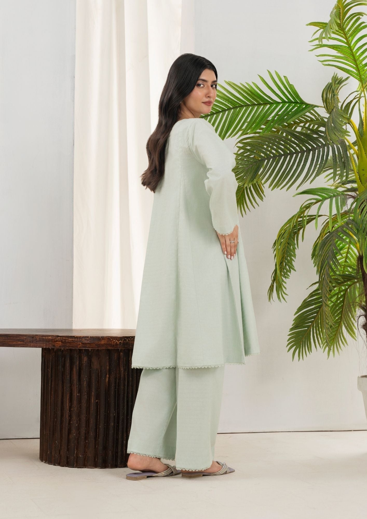 Yolo Pret Cotton Cord Set Rozana S25 0011 Women 2pcs