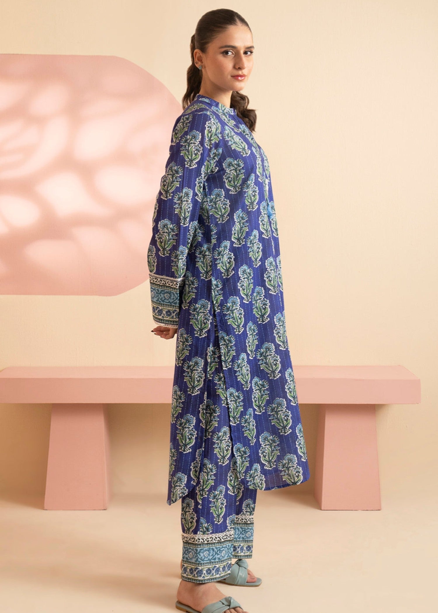 Zellbury WPS2522092 Navy Blue Women 2pcs