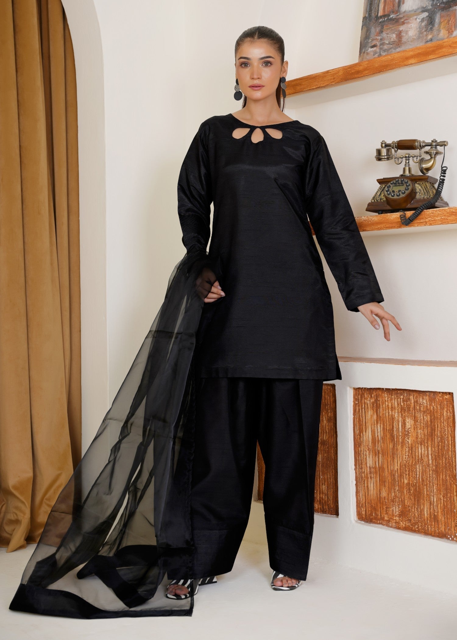 Alyssa Black farshi shalwar suit ALF300 Women 3pcs
