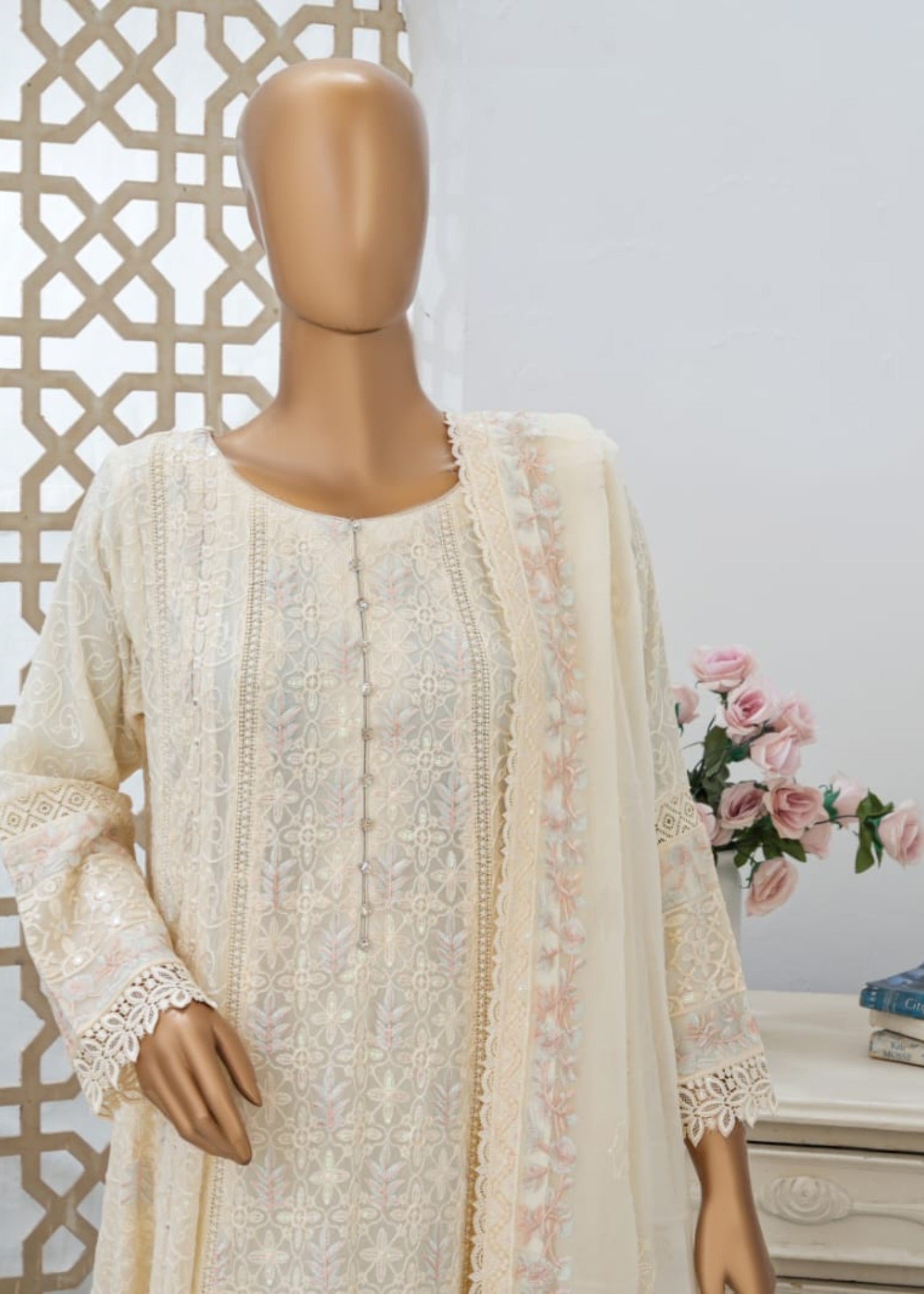 Ahmed Creations AYZEL CREAM Women 3pcs