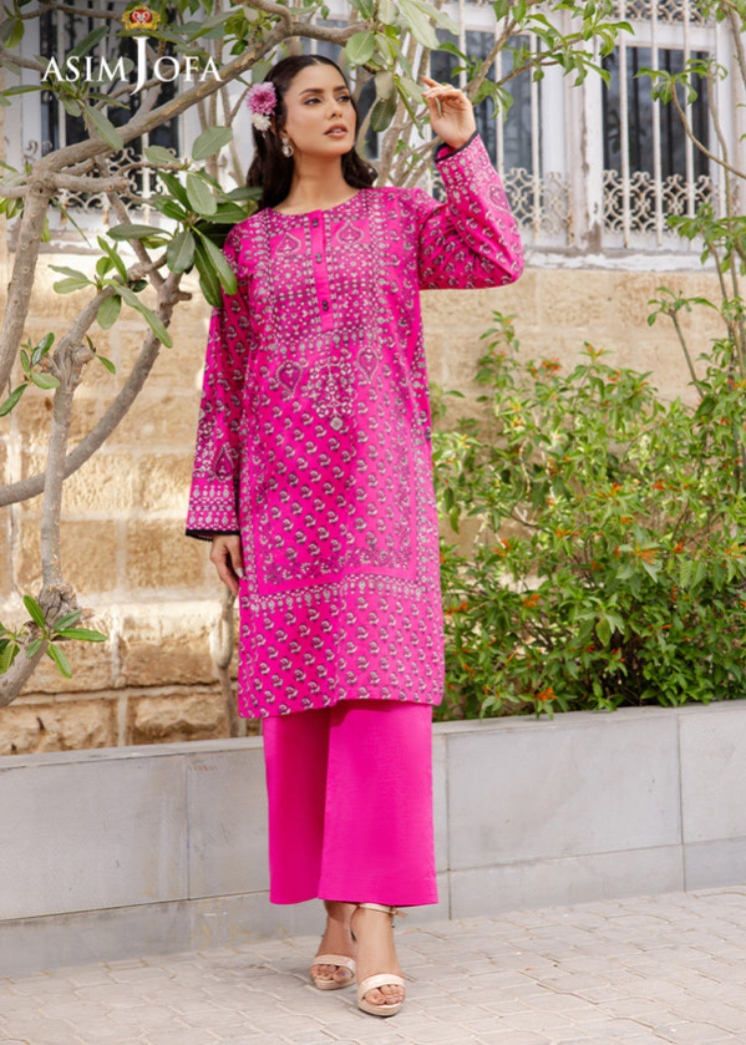 Asim Jofa AJPB 194 PRINTED CAMBRIC STITCHED Women 2pcs