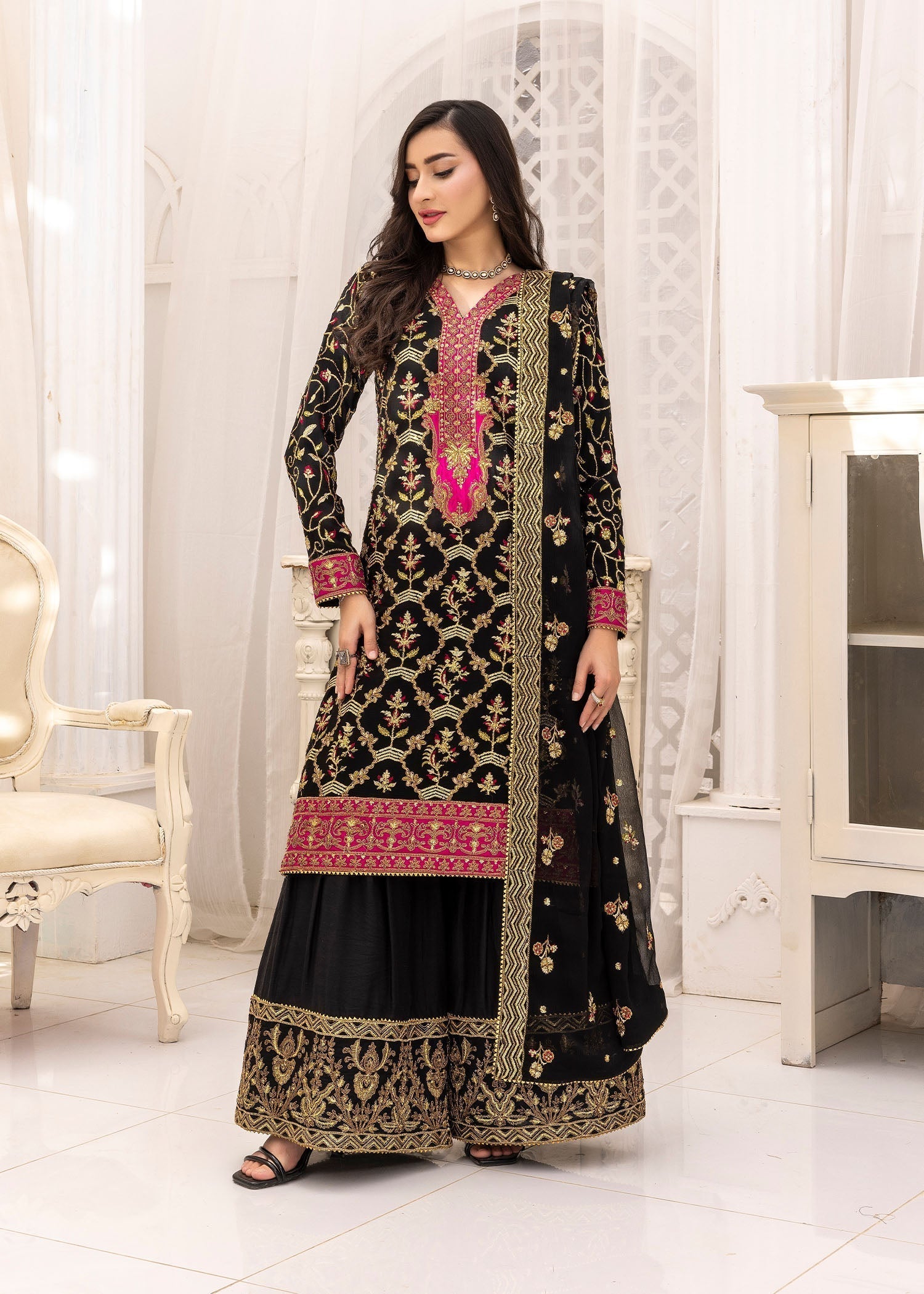 Kanwal Zainab BLACK MUSE Women 3pcs