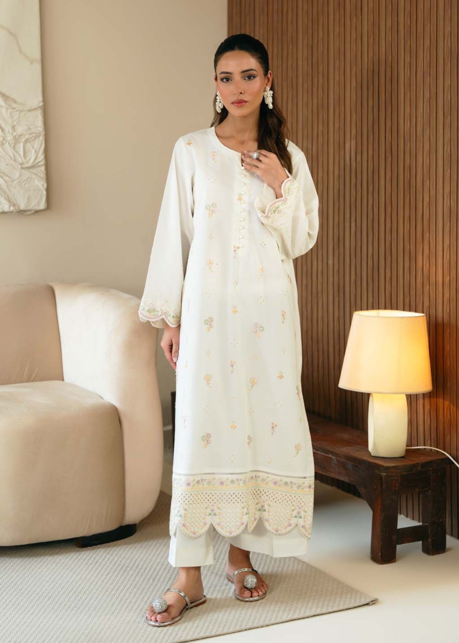 Neeshay SB 03 White Women 2pcs