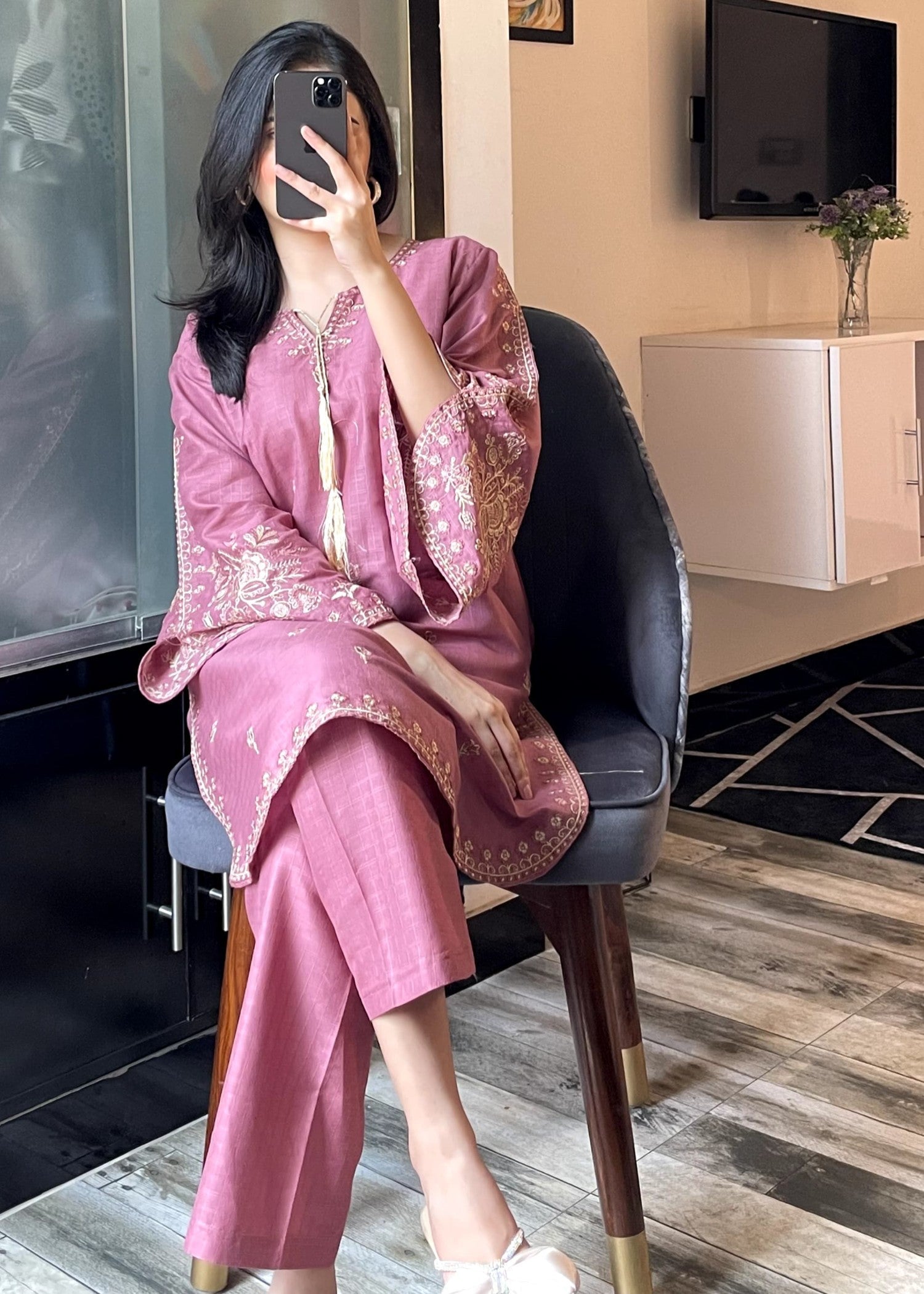 Tehzeeb Libas ZUNAIRA GAJRI Women 2pcs